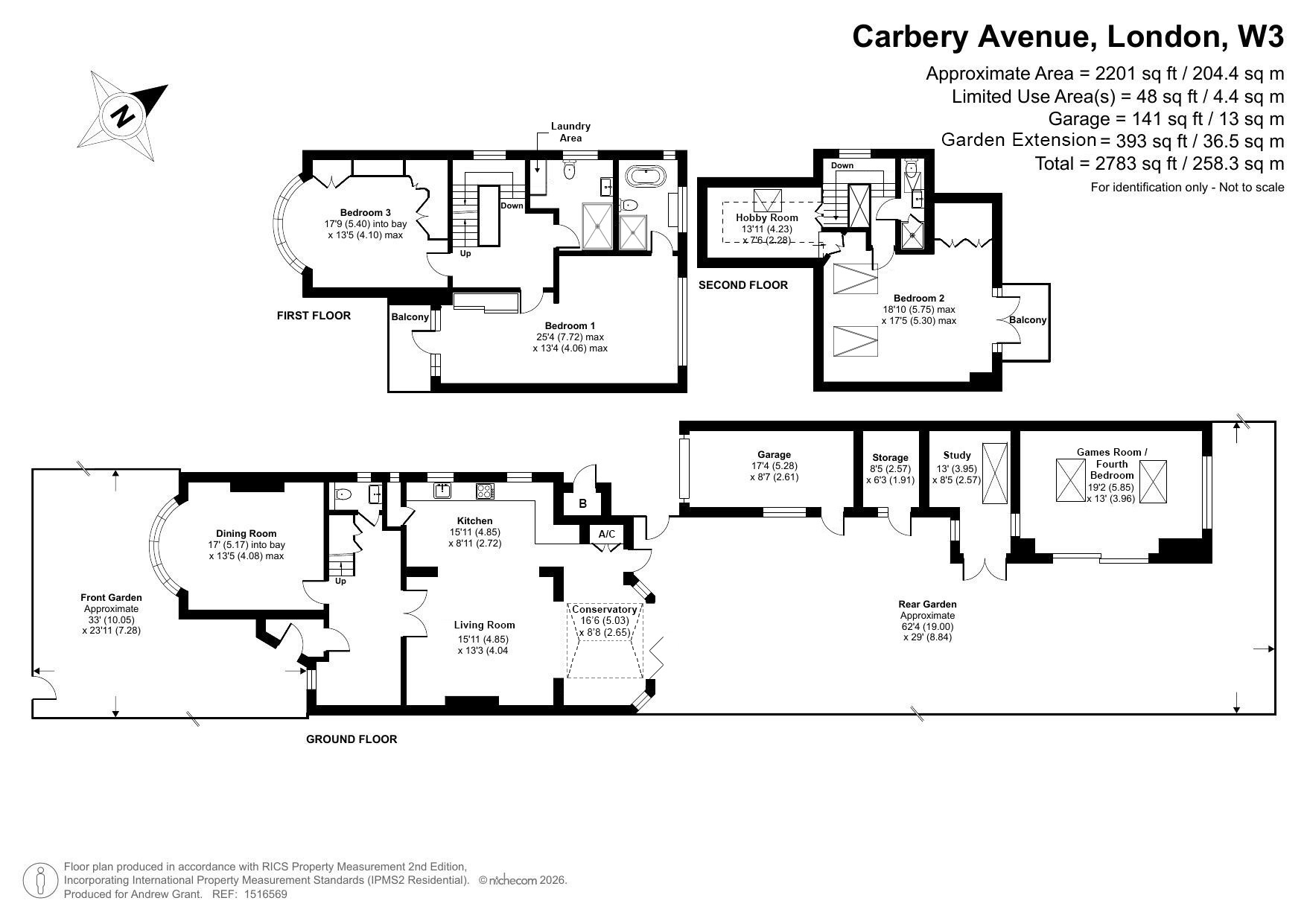 49, Carbery Avenue, London floorplan