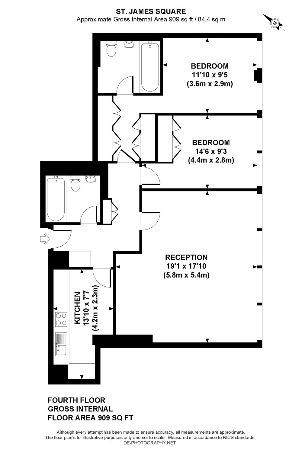 2 Bedrooms Flat to rent in St. James's Square, London SW1Y