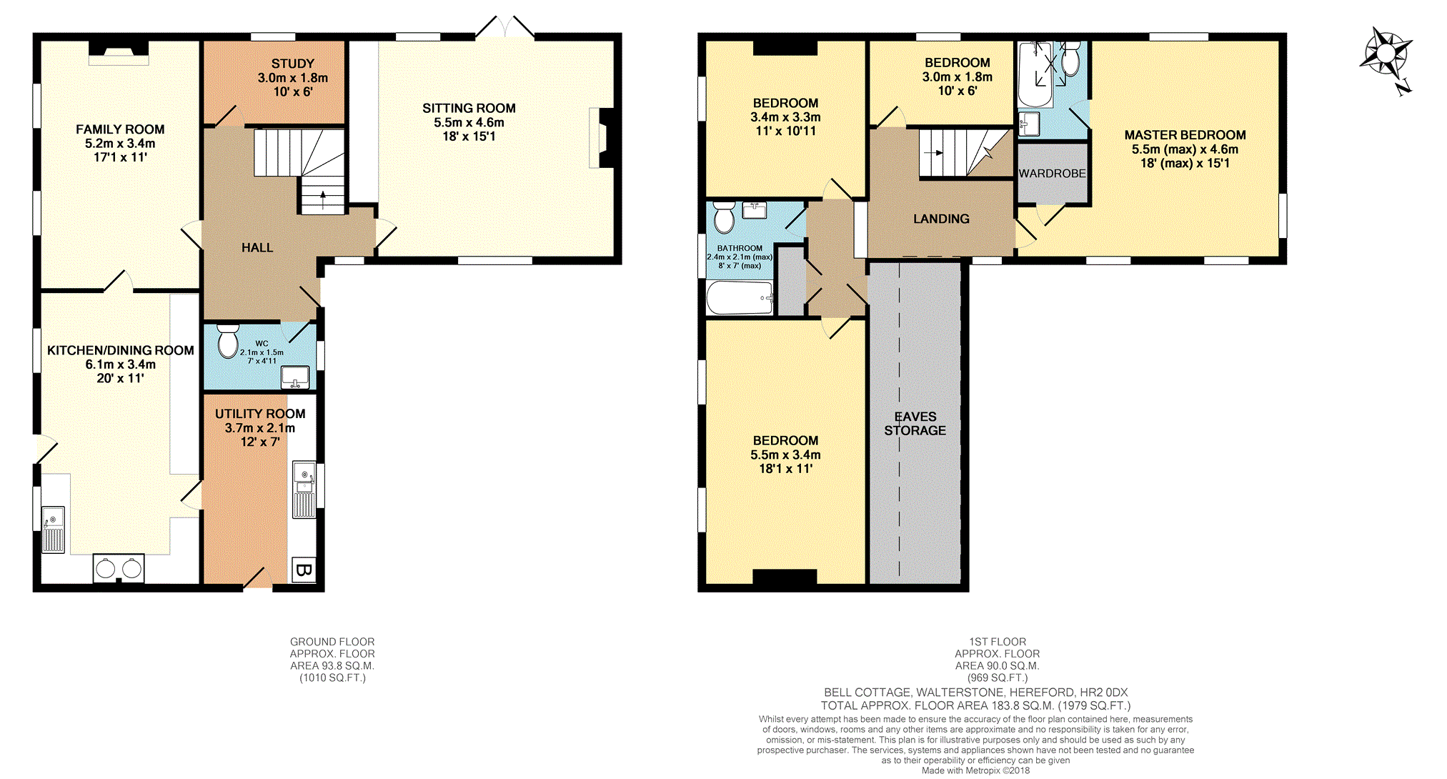 4 Bedrooms Detached house for sale in Walterstone, Hereford HR2