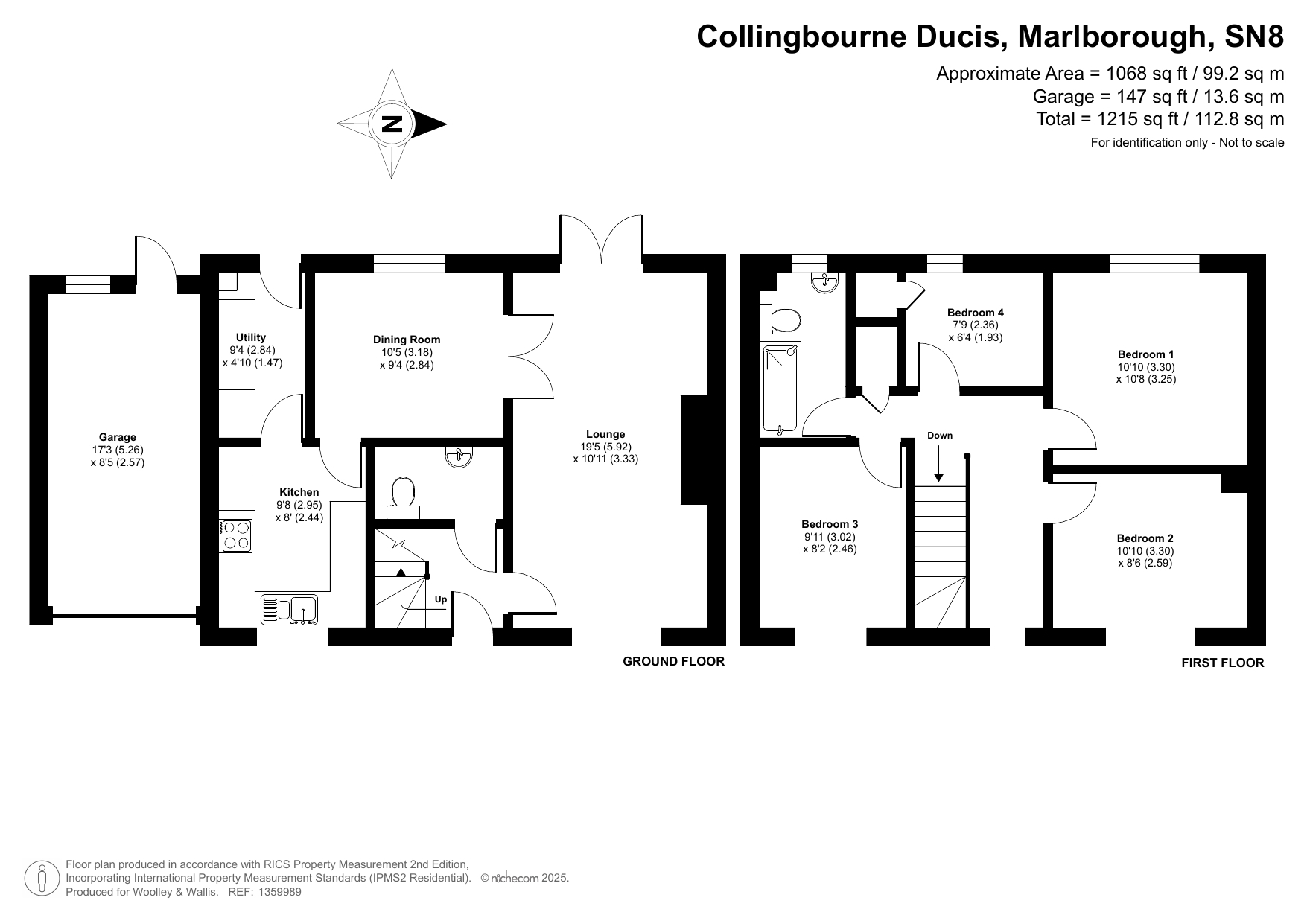 4, West Farm Close, Marlborough floorplan