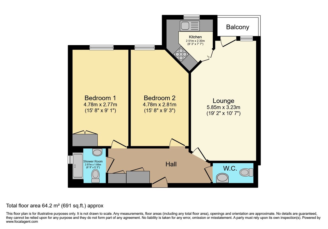 34, Mount Wise, Newquay floorplan