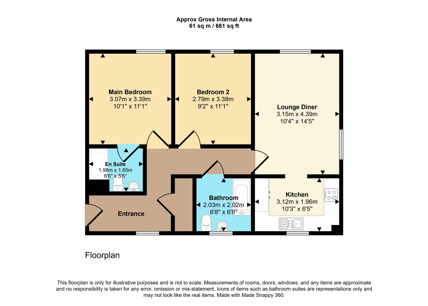 Flat 5, Guild Close, Witney floorplan