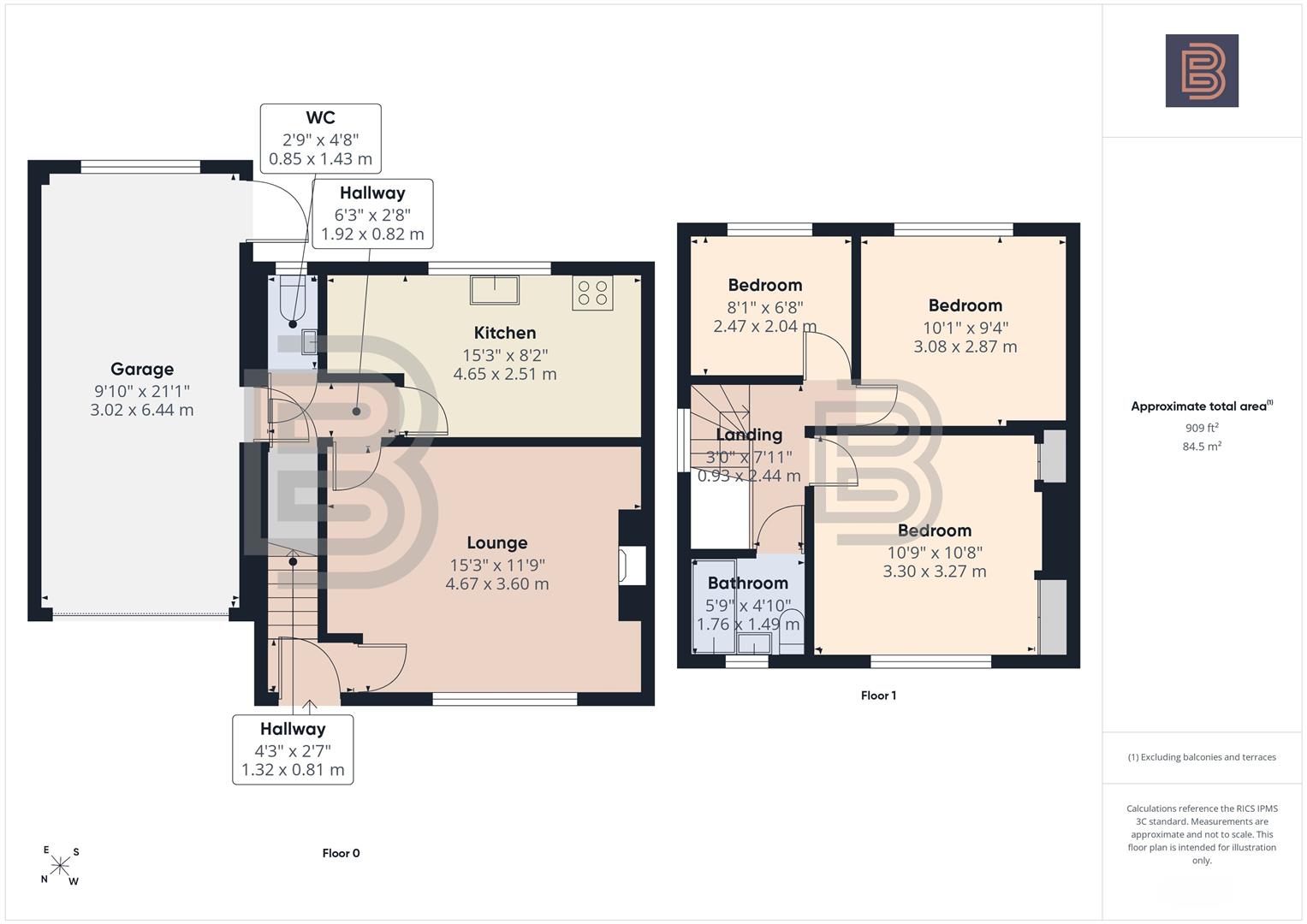 100, Clifton Road, Rugby floorplan
