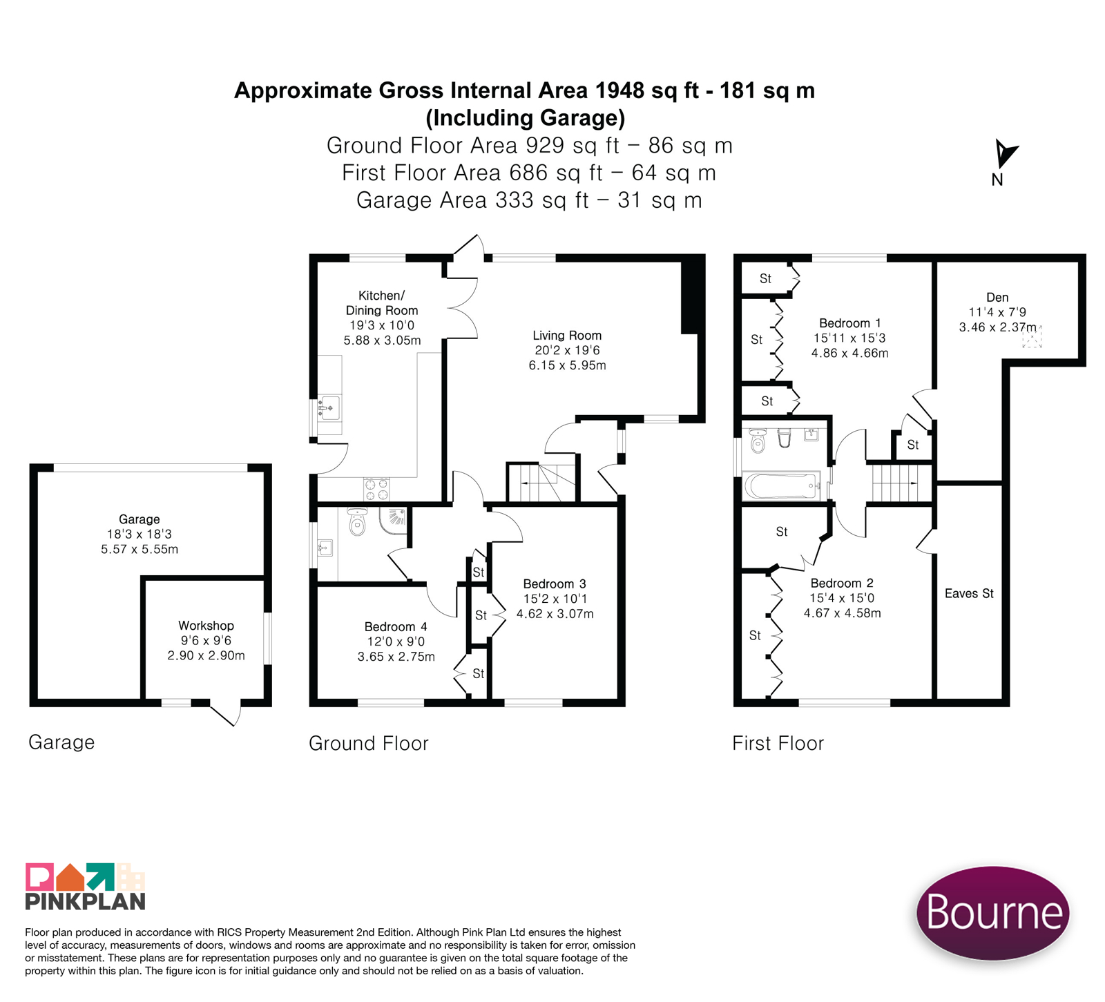 37, Copse Avenue, Farnham floorplan