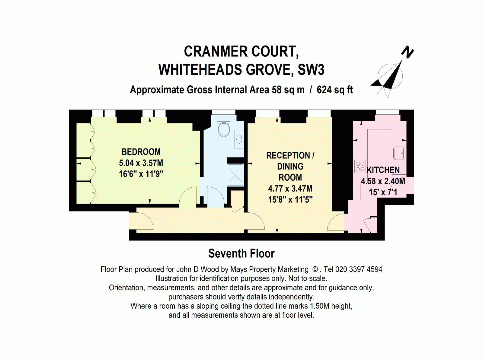 242 Cranmer Court,, Whiteheads Grove, London floorplan
