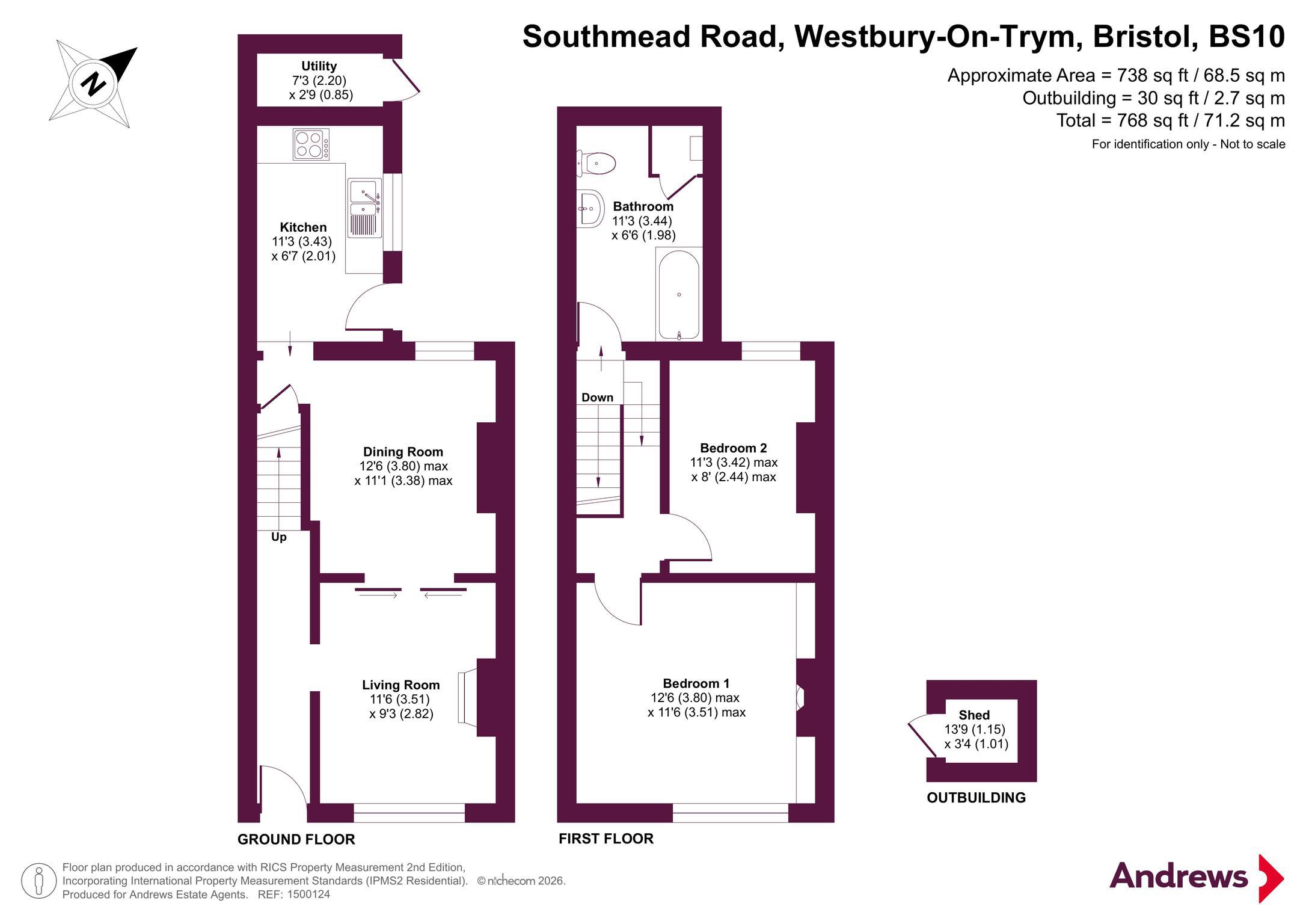 242, Southmead Road, Bristol floorplan