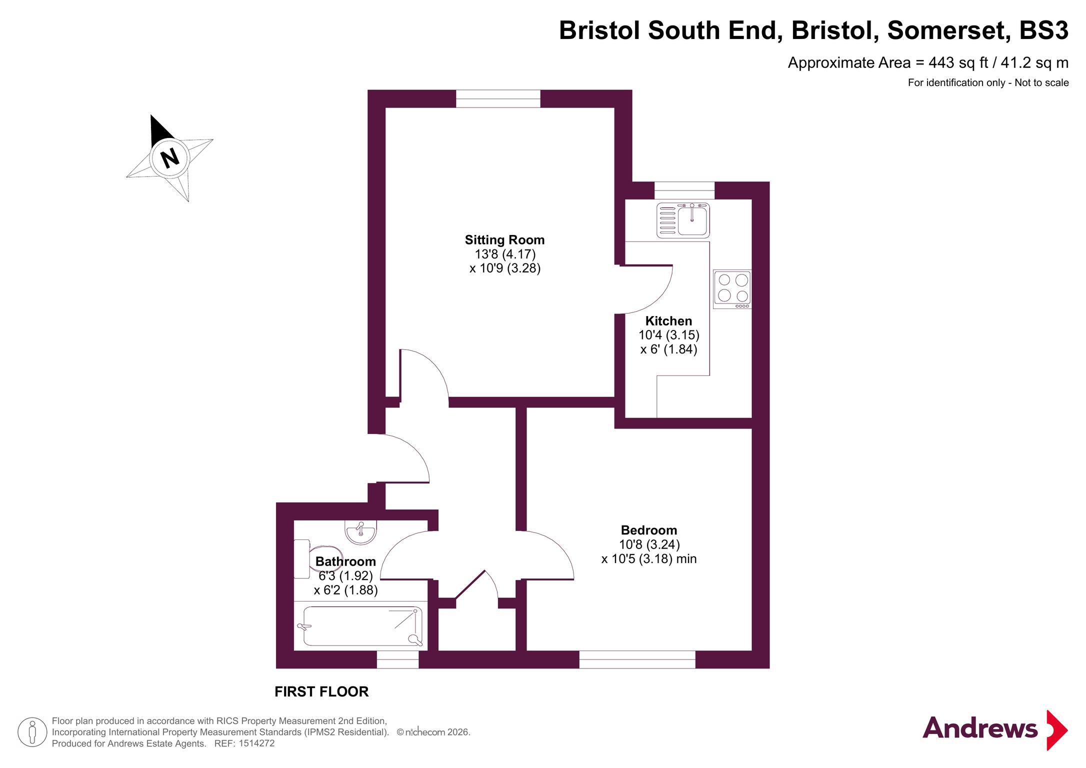 77, Bristol South End, Somerset floorplan