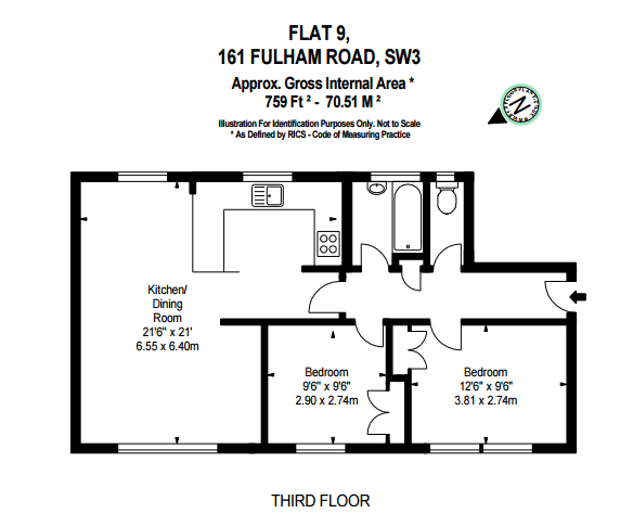 2 Bedrooms Flat to rent in 9, Fulham High Street, Fulham SW3