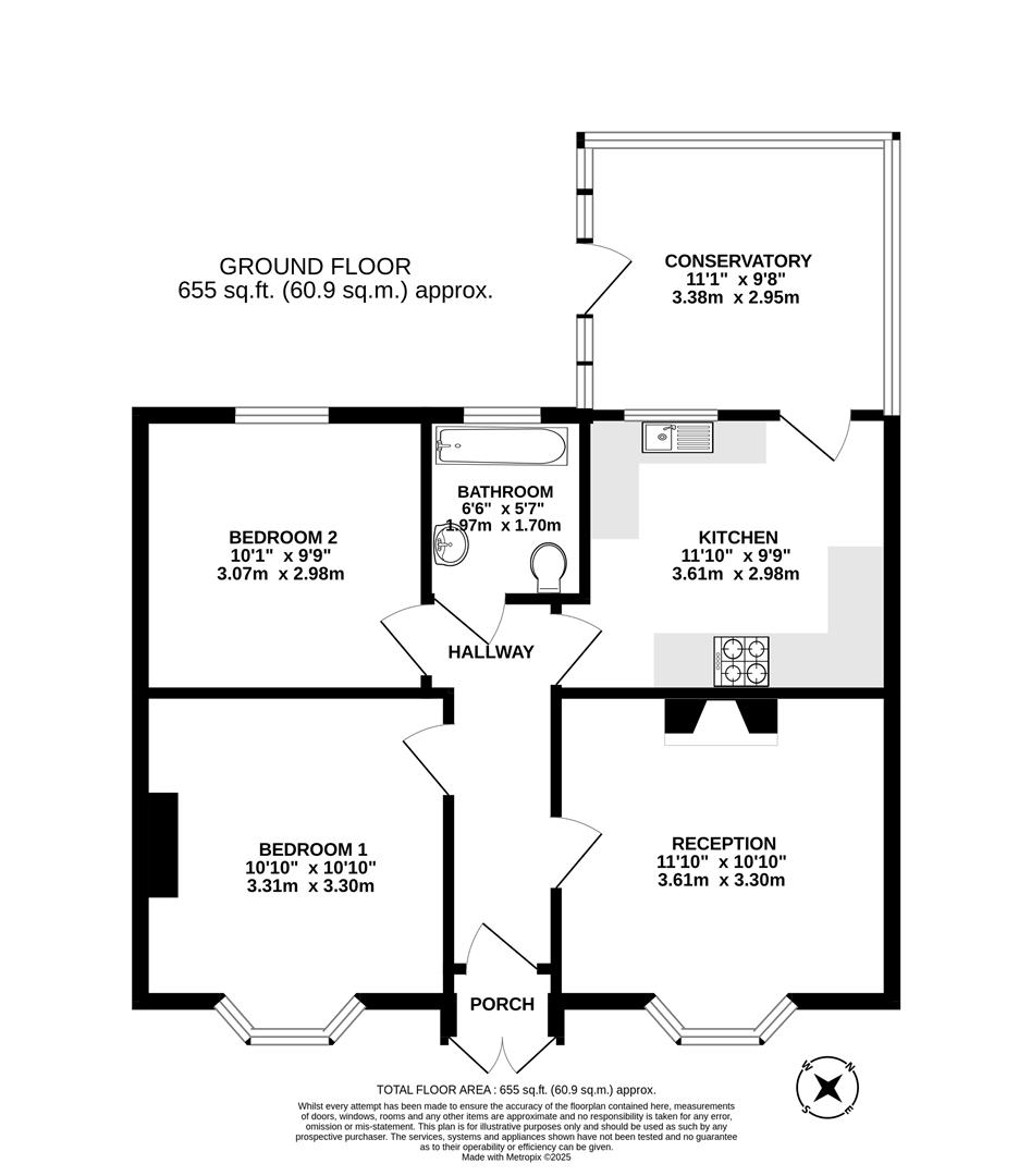 1, Coombe Avenue, Weymouth floorplan