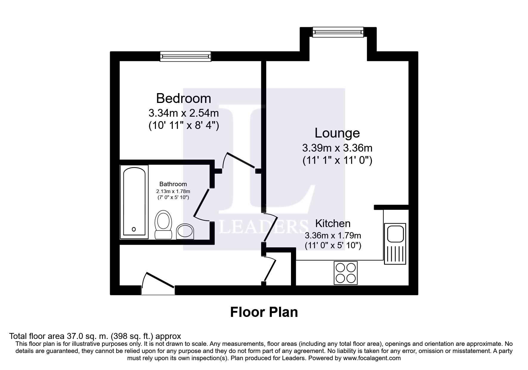 11, Pinewood House, Worcester floorplan