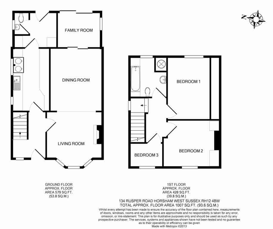 3 Bedrooms Detached house for sale in Rusper Road, Horsham RH12