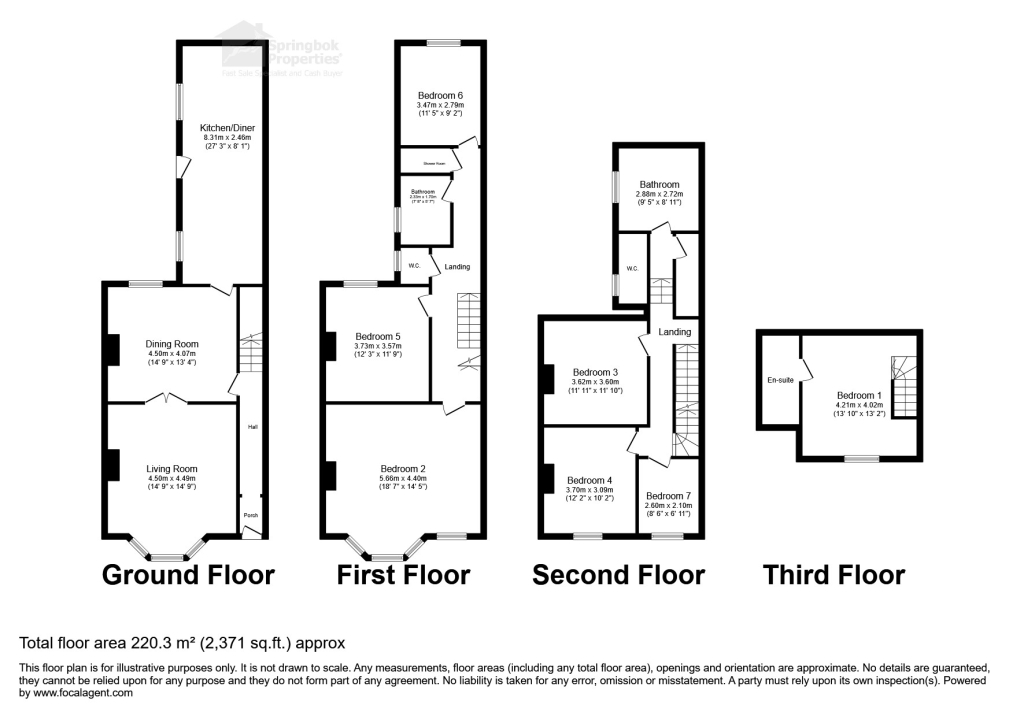 11, Windsor Crescent, Bridlington floorplan
