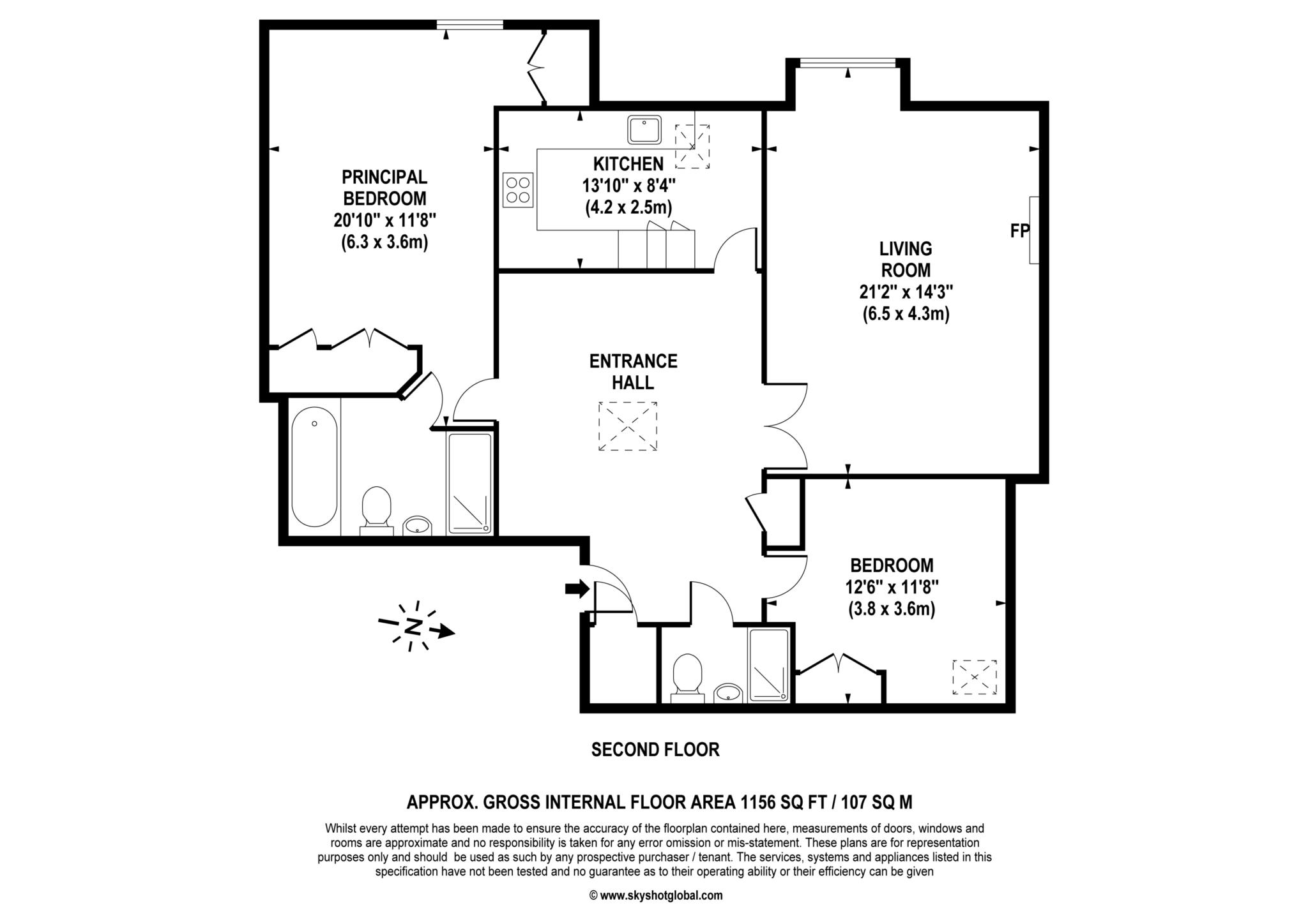 9 Claremont Place, Church Road, Esher floorplan