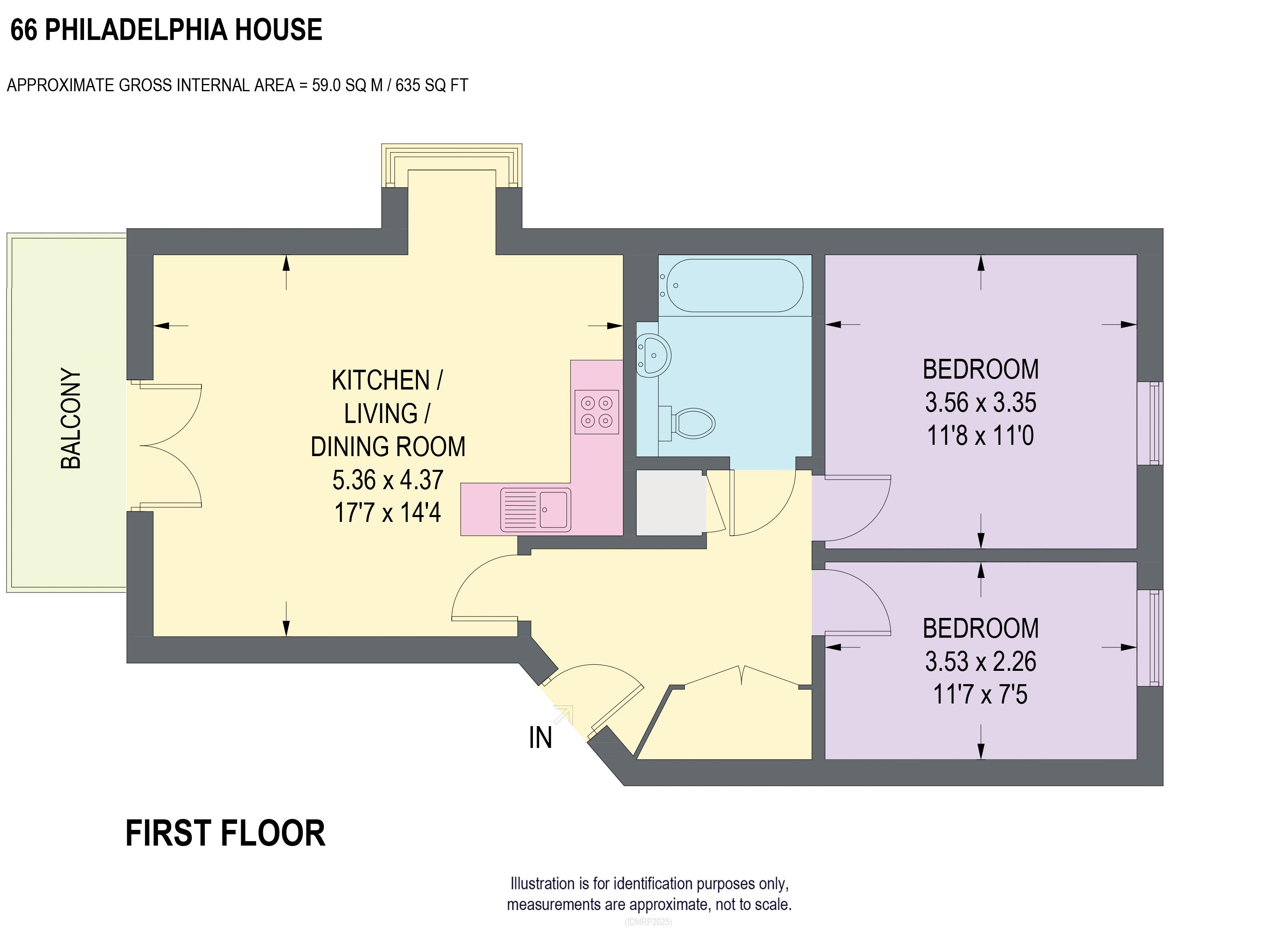 Apartment 66 Philadelphia House 6, Cross Bedford Street, Sheffield floorplan