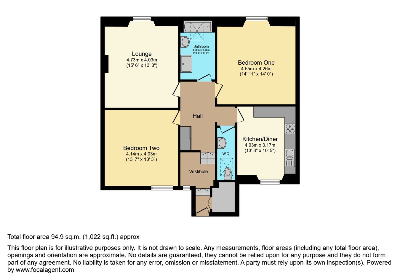 2 Church Hill Flats, Church Hill, Grange-Over-Sands floorplan