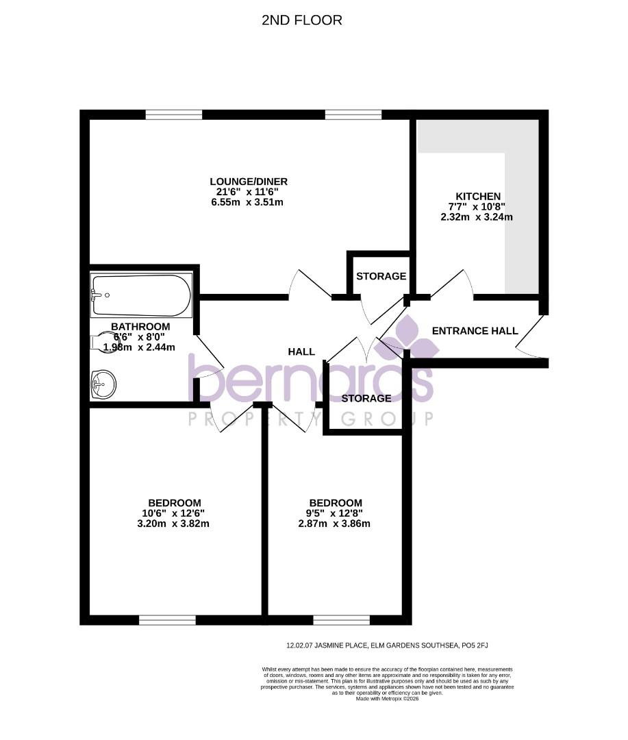 22, Jasmine Place, Southsea floorplan