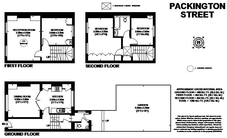 3 Bedrooms Flat to rent in Grange Street, Bridport Place, London N1