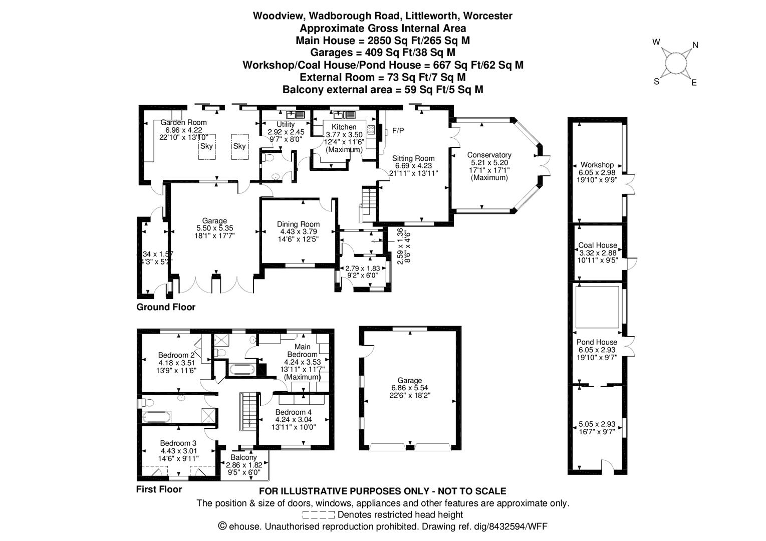 4 bed detached house for sale in Wadborough Road, Littleworth, Worcester, Worcestershire WR5
