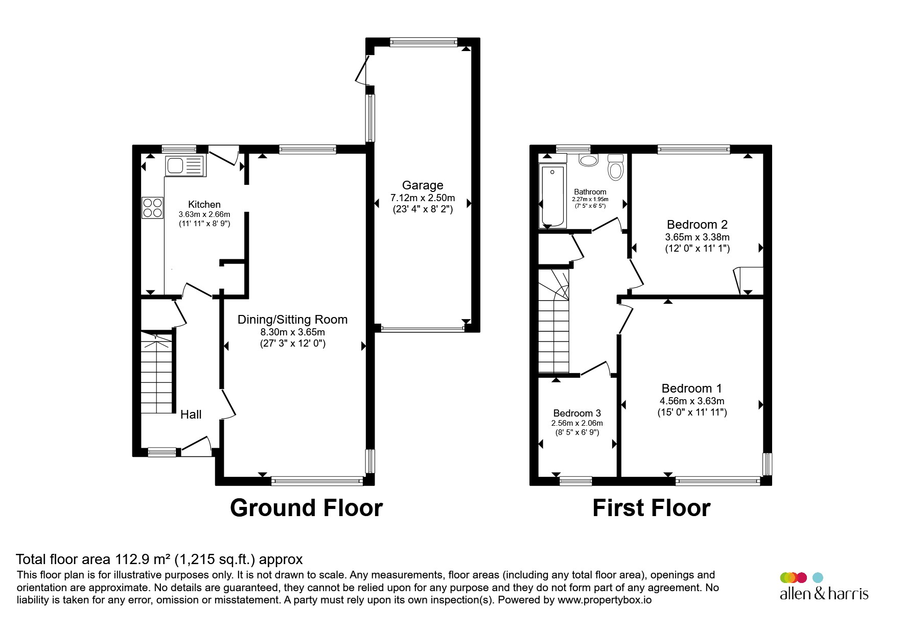 71, Cloan Crescent, Glasgow floorplan