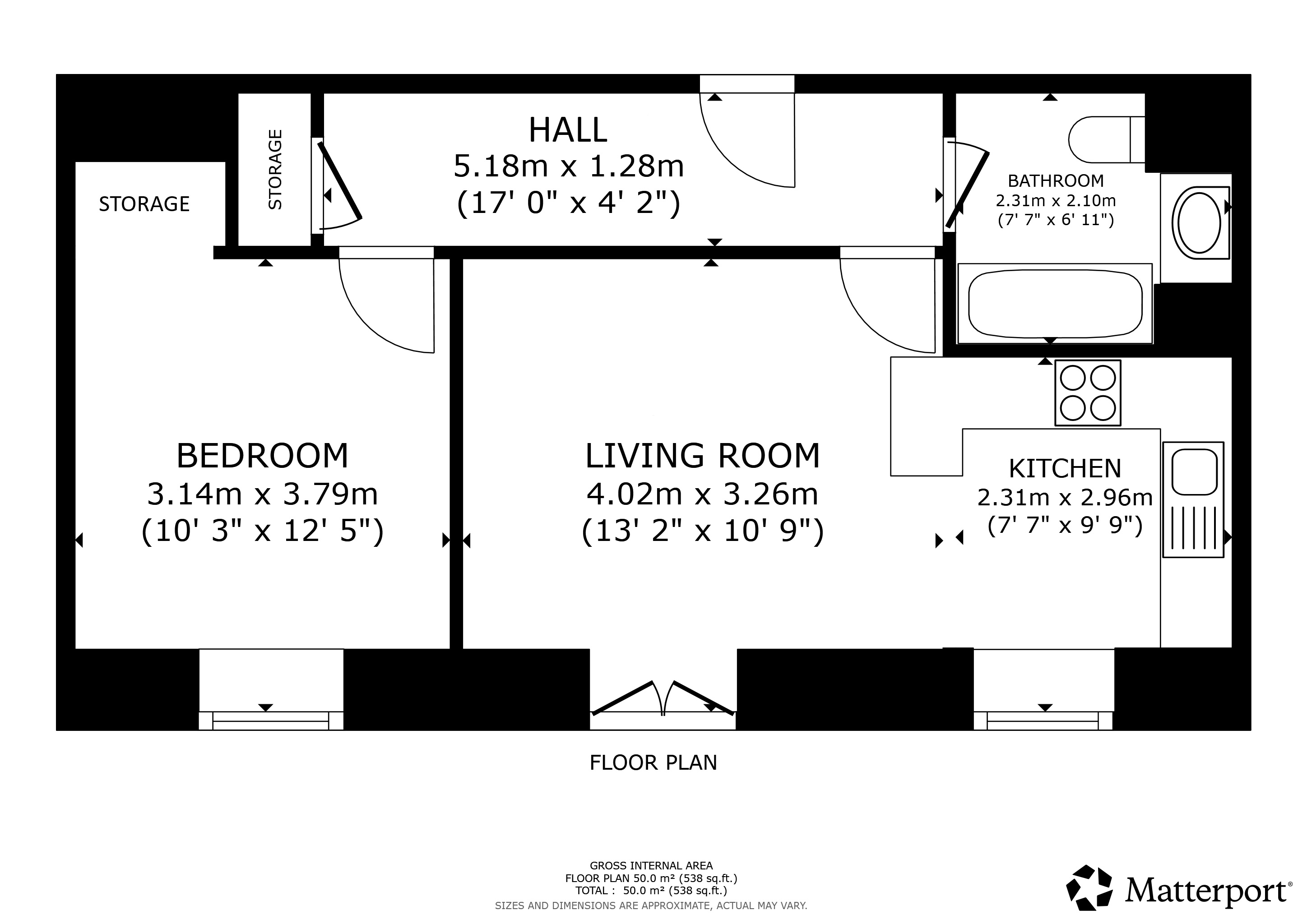 Flat 17, 22, Speirs Wharf, Glasgow City floorplan