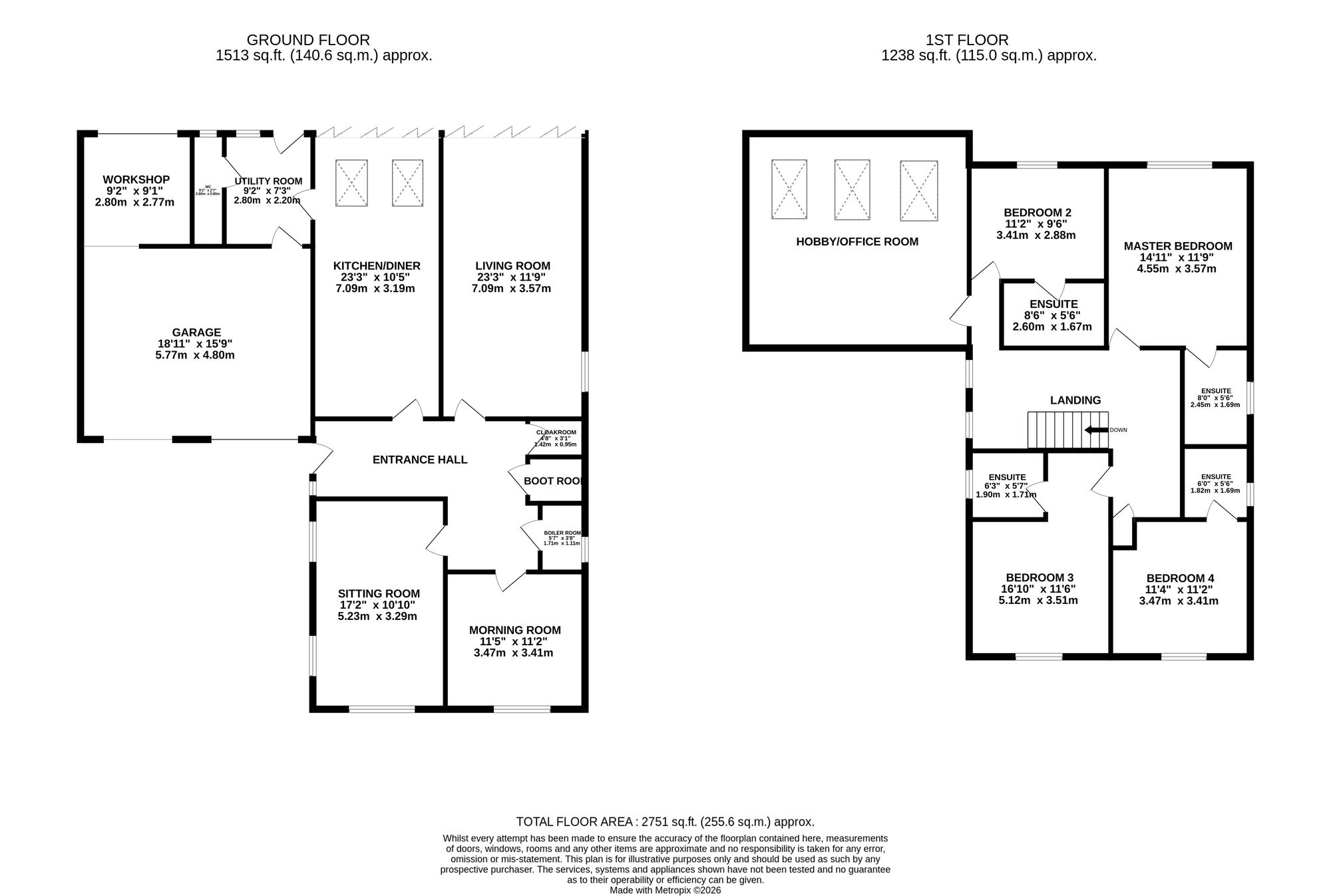 Delph Cottage Wrexham Road, Nantwich floorplan