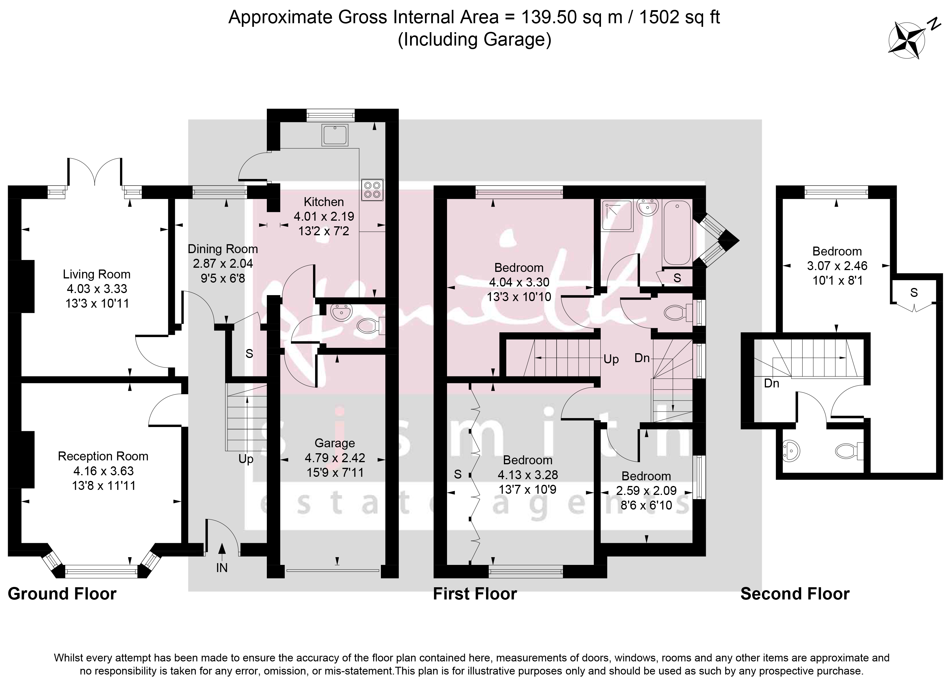 16, Village Way, Ashford floorplan