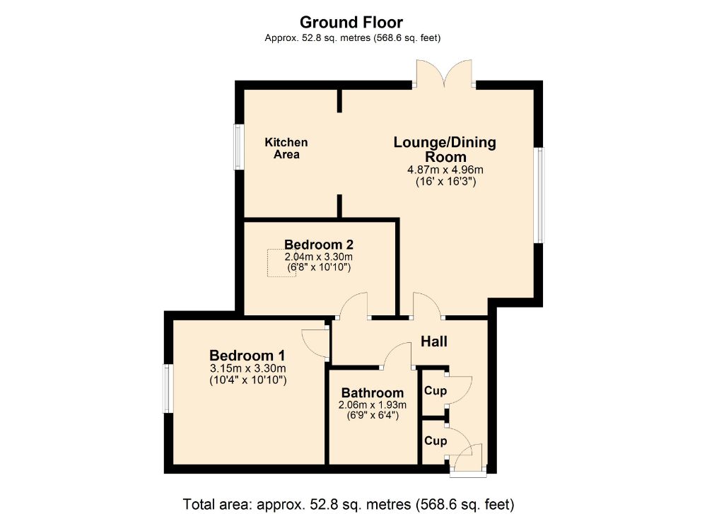 2 Bedrooms Flat for sale in Foley House, Gregory Gardens, Northampton NN3