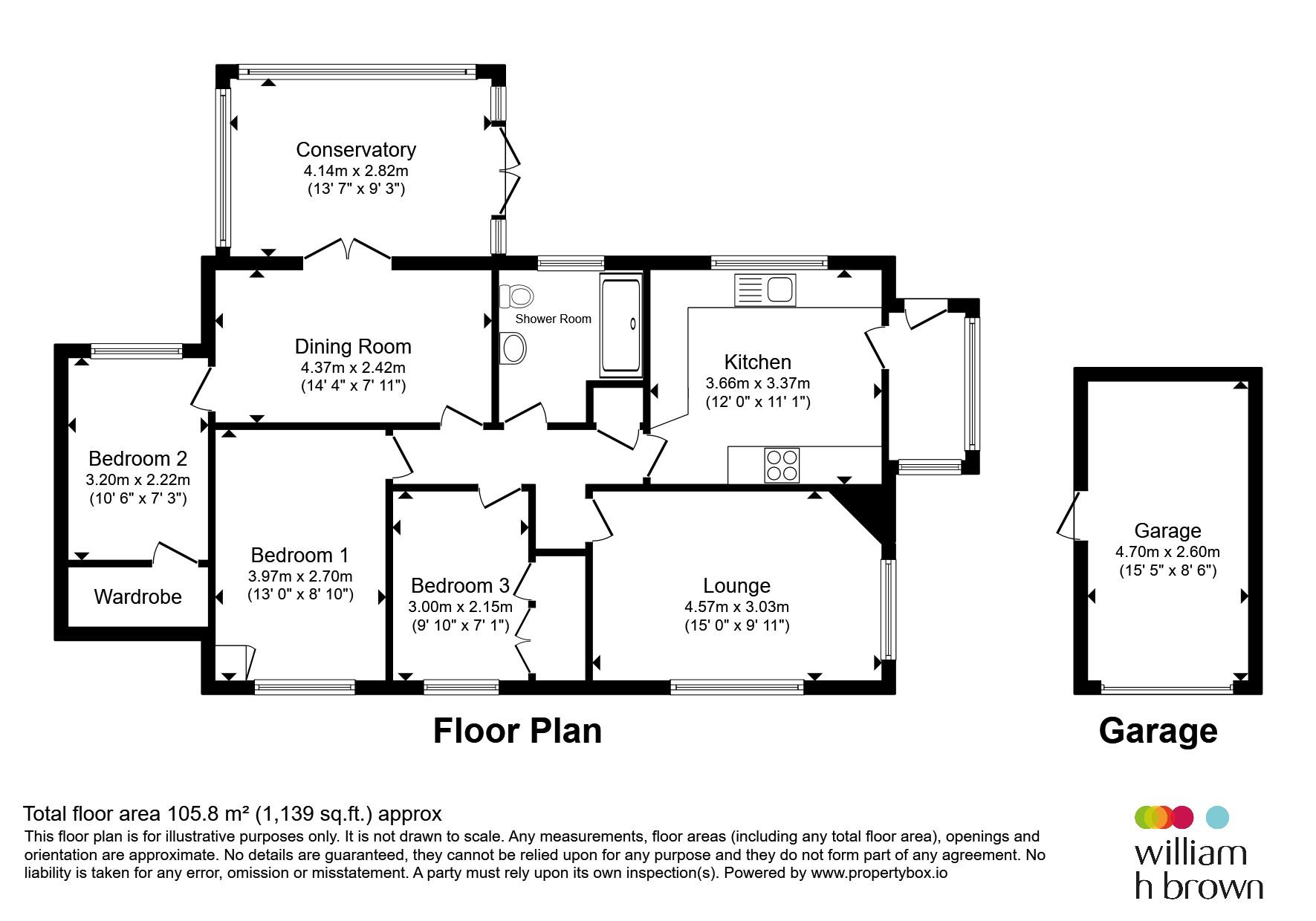 Five Oaks, Rectory Road, Dereham floorplan