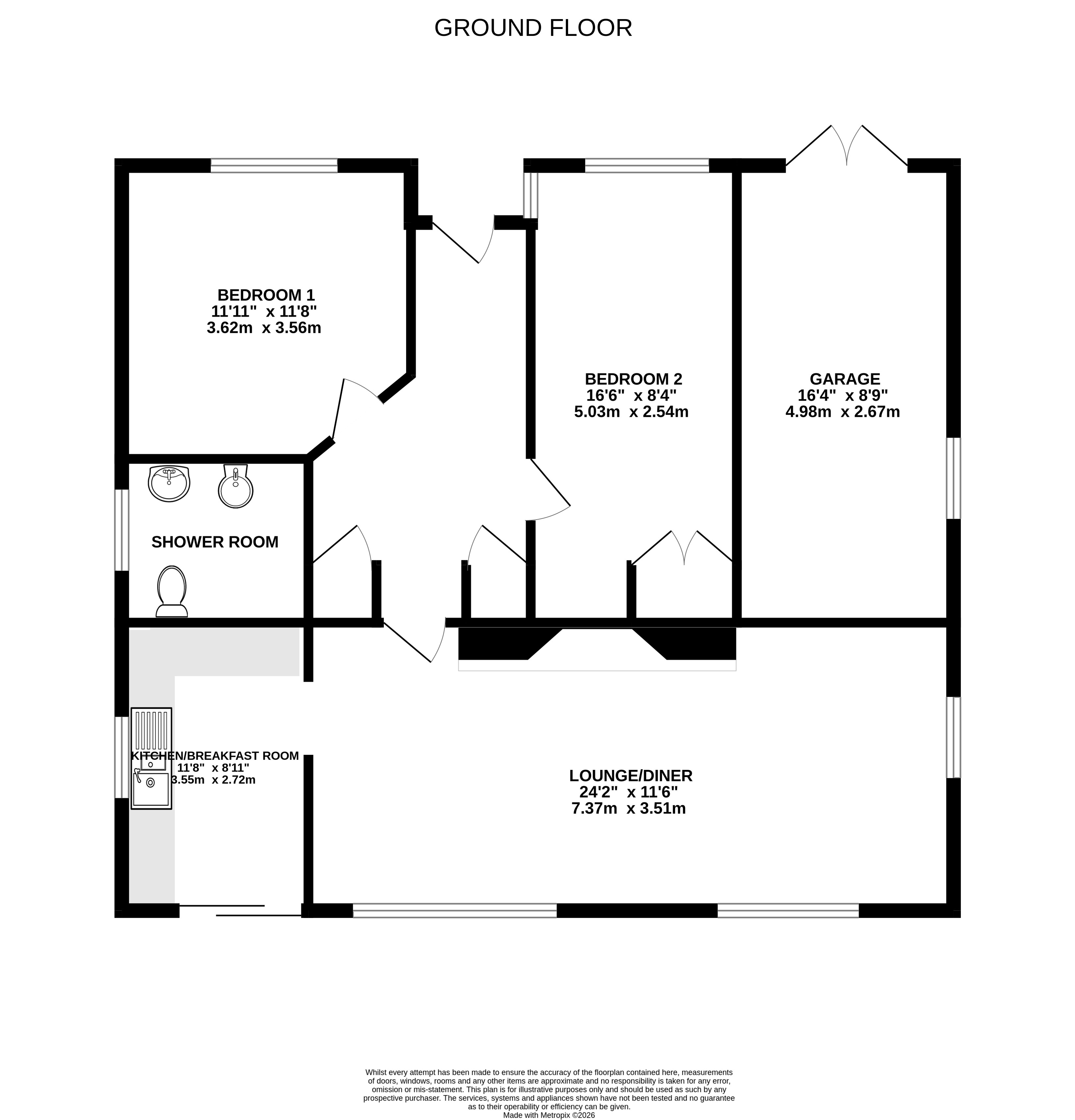 62, Rosemary Gardens, Camberley floorplan