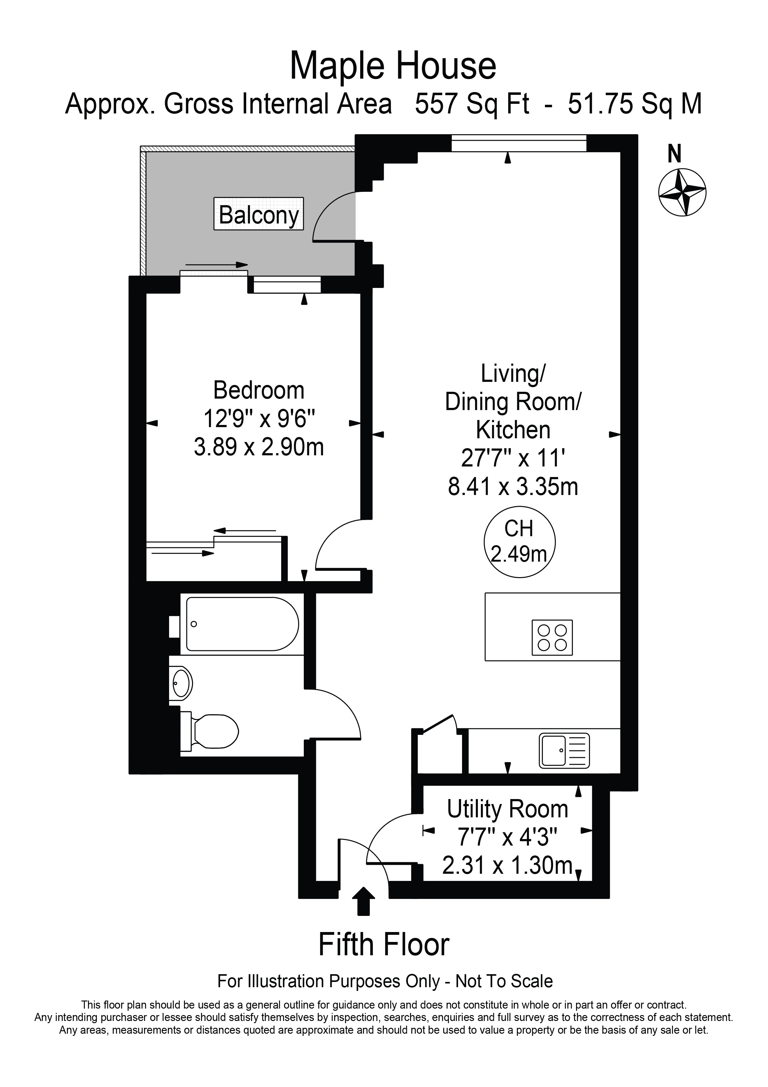 Maple House, Lismore Boulevard, London floorplan