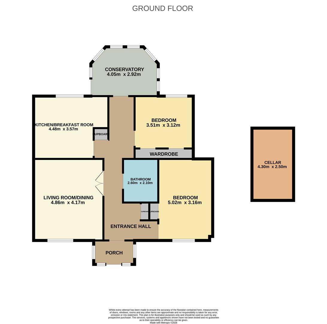12, Back Park, Cupar floorplan