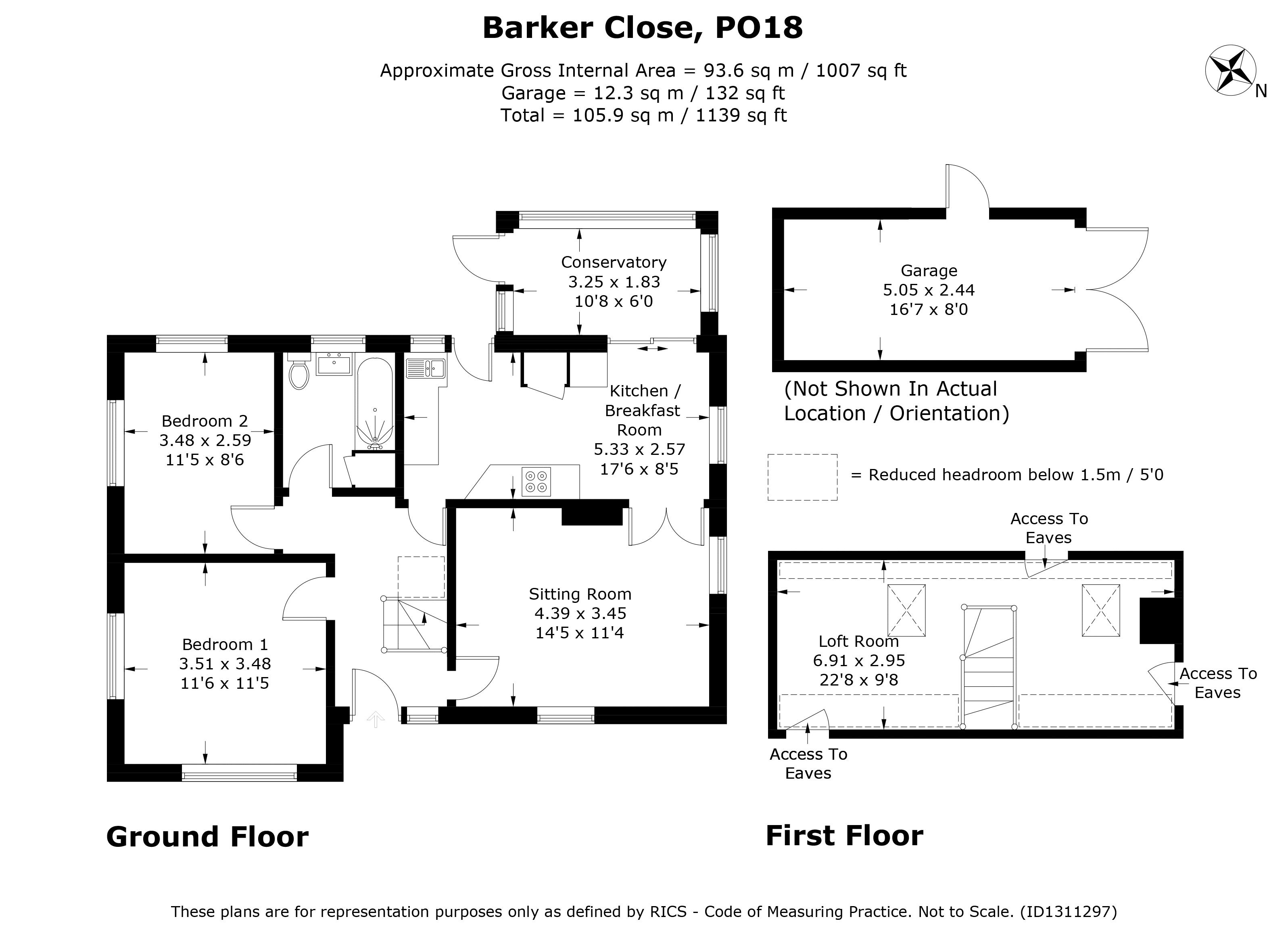 2, Barker Close, Chichester floorplan