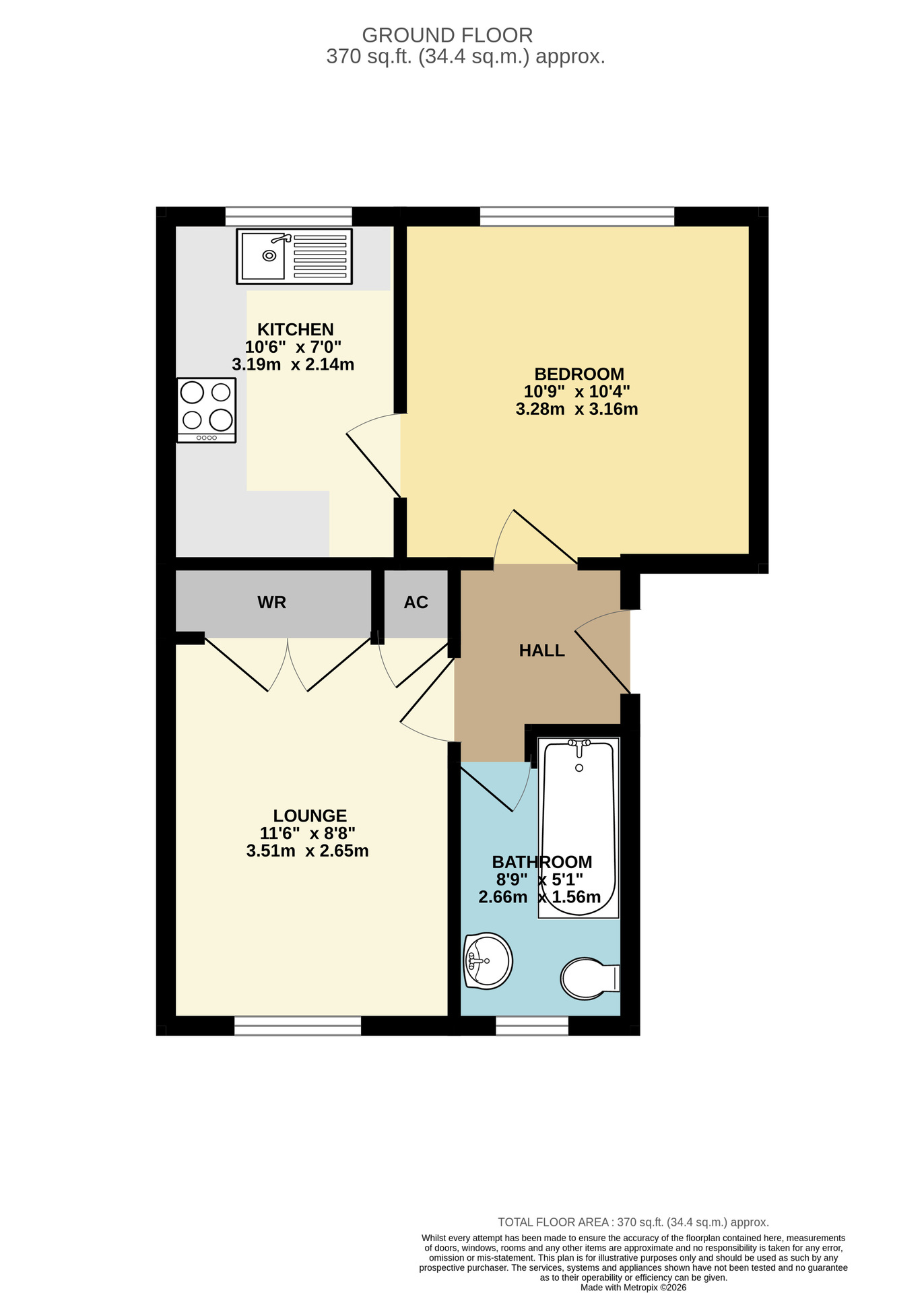3, Yeovil floorplan