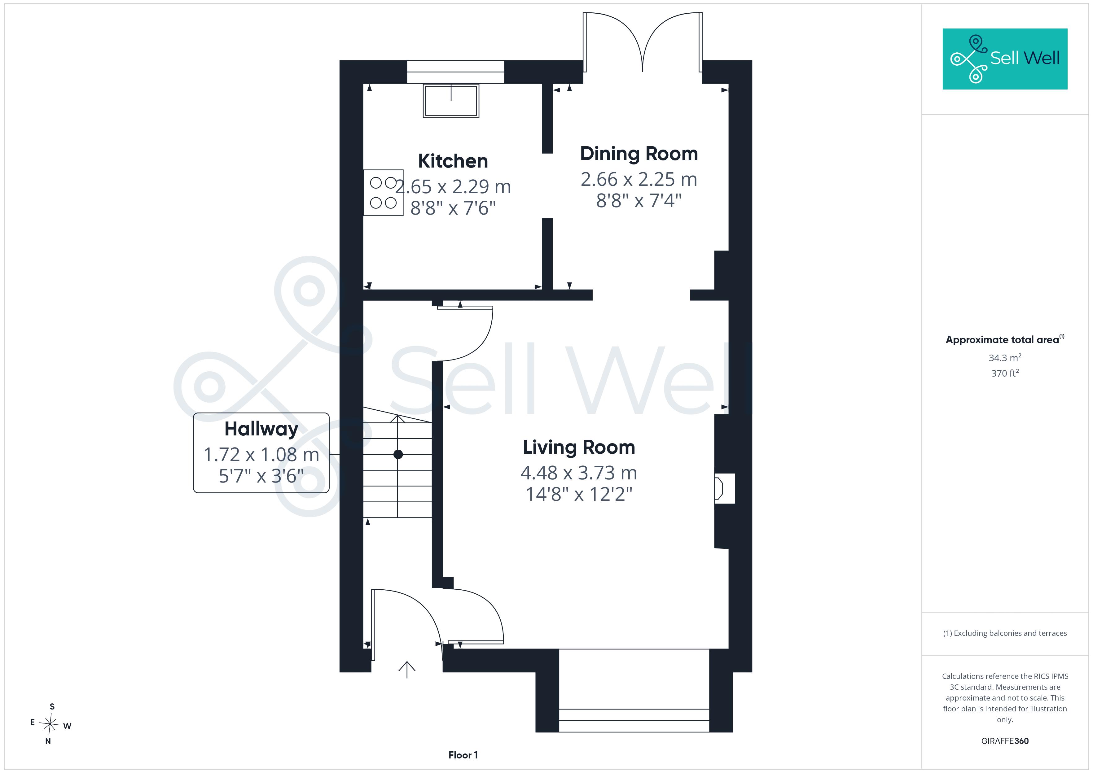 7, Isis Close, Salford floorplan