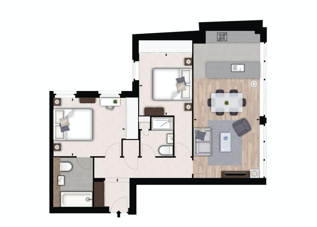 161, Fulham Road, London floorplan