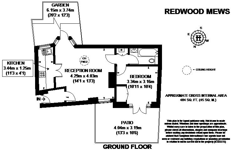 1 Bedrooms Flat to rent in Redwood Mews, London SW4