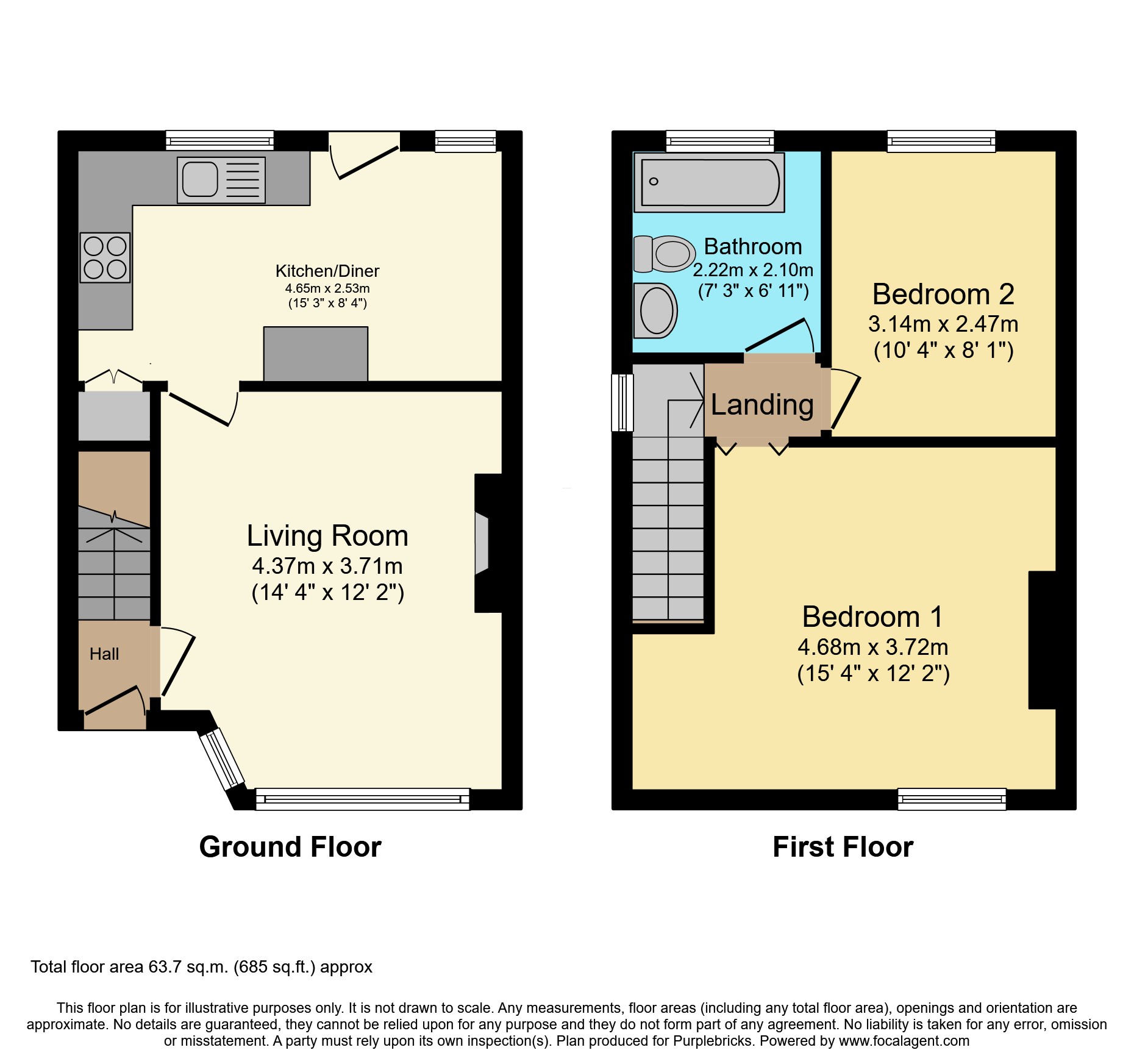 55, Nook Lane, Warrington floorplan