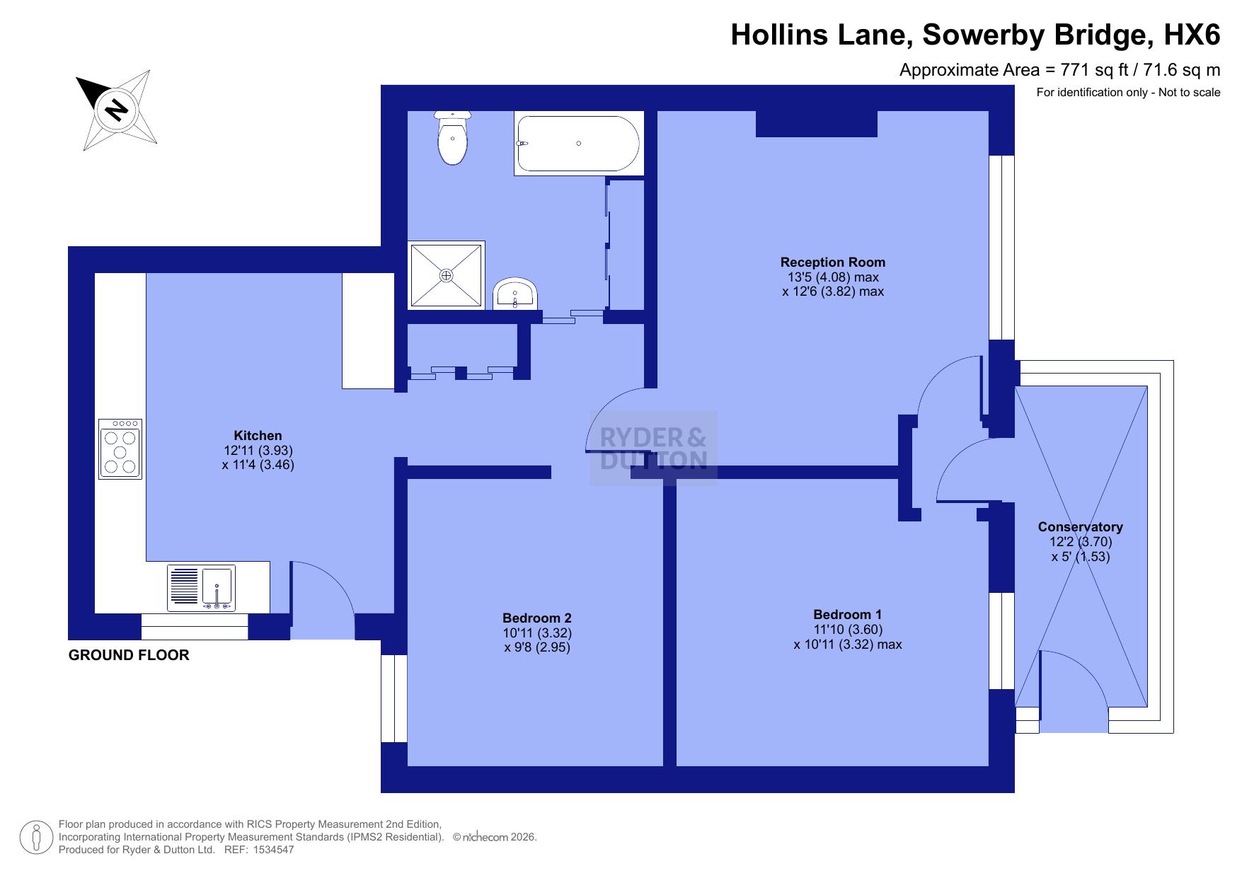 Hollins Lane, West Yorkshire floorplan