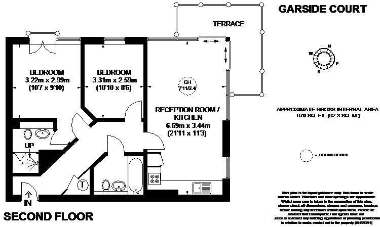 2 Bedrooms Flat to rent in Southcott Road, Teddington TW11