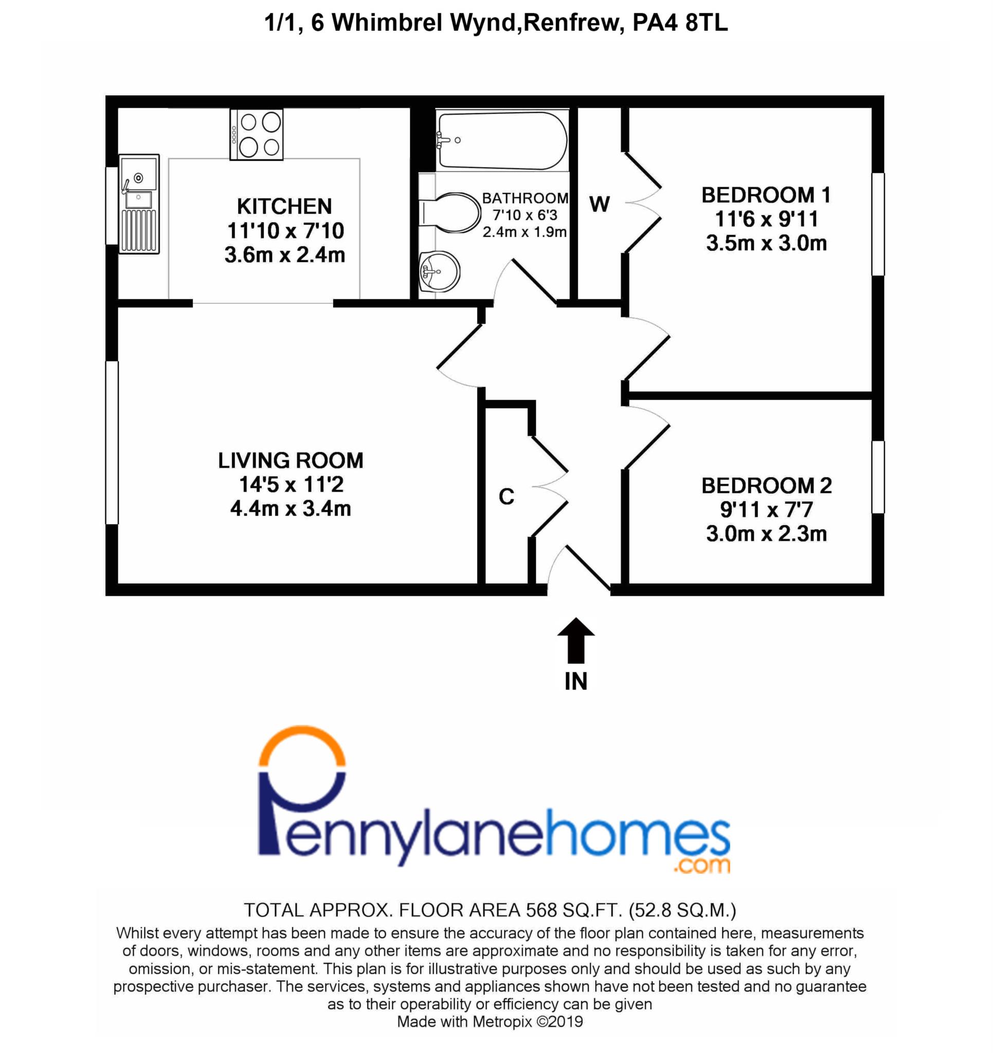 2 Bedrooms Flat for sale in Whimbrel Wynd, Braehead, Renfrew PA4