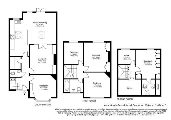 4 Bedrooms Terraced house for sale in Baker Street, Weybridge, Surrey KT13