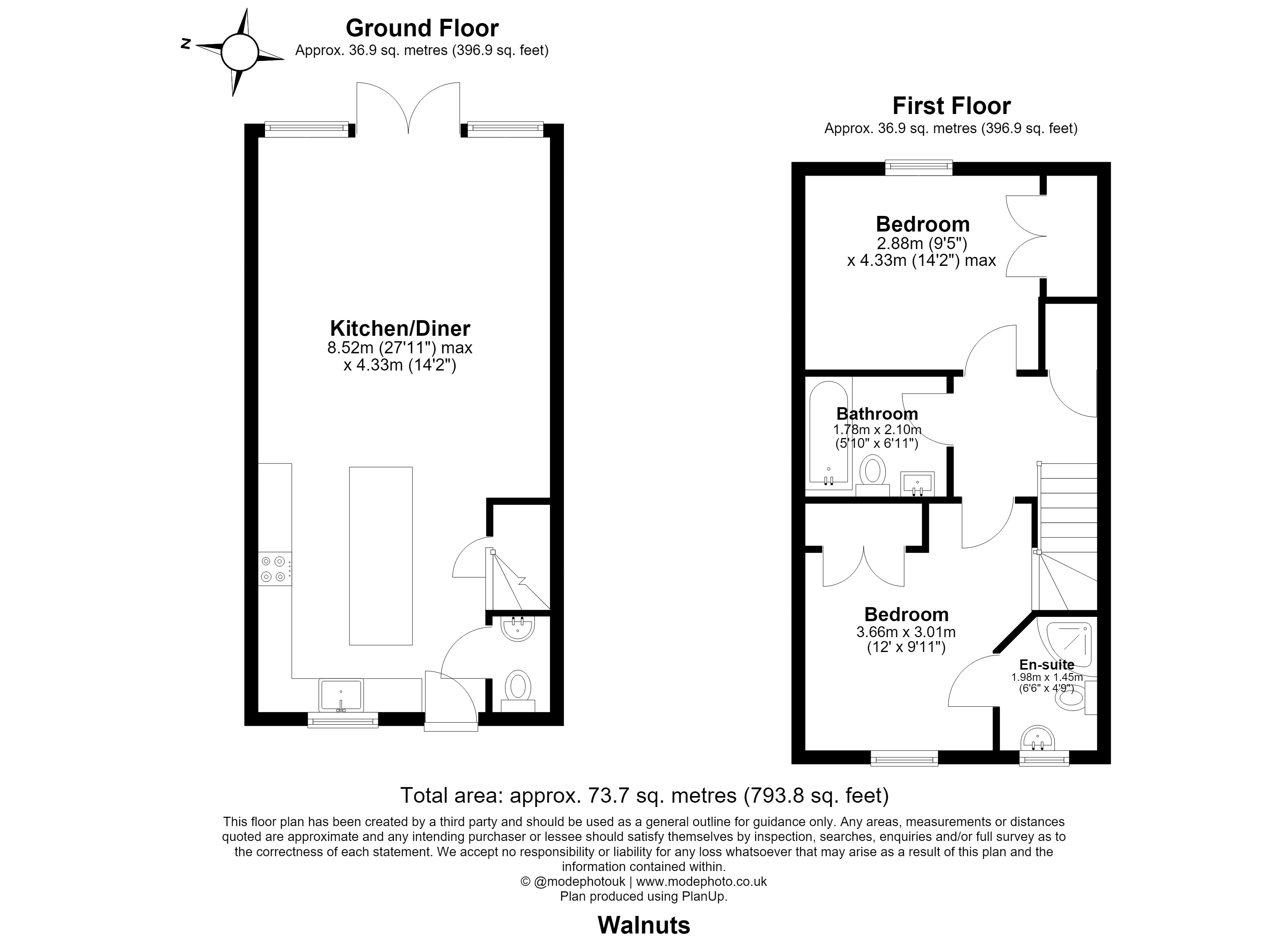 5 Walnuts, Hamilton Road, Dunmow floorplan
