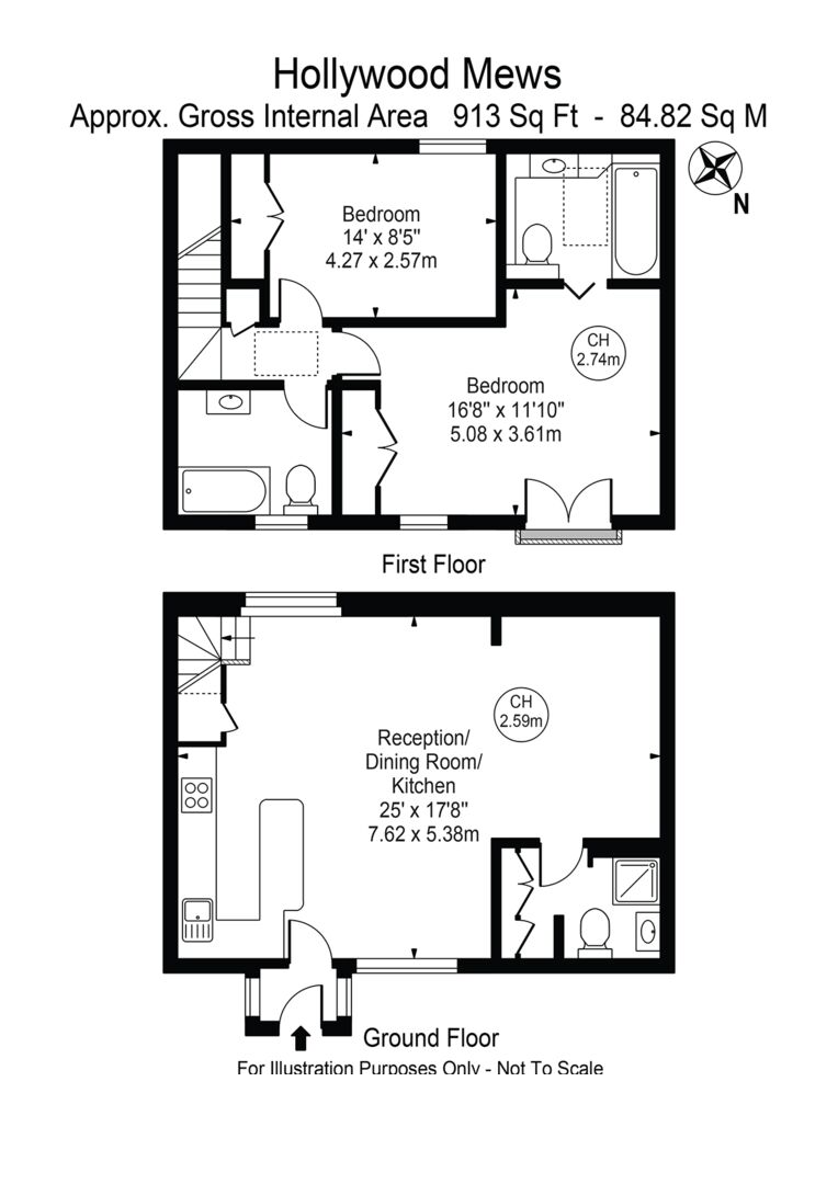 Hollywood Mews, London floorplan