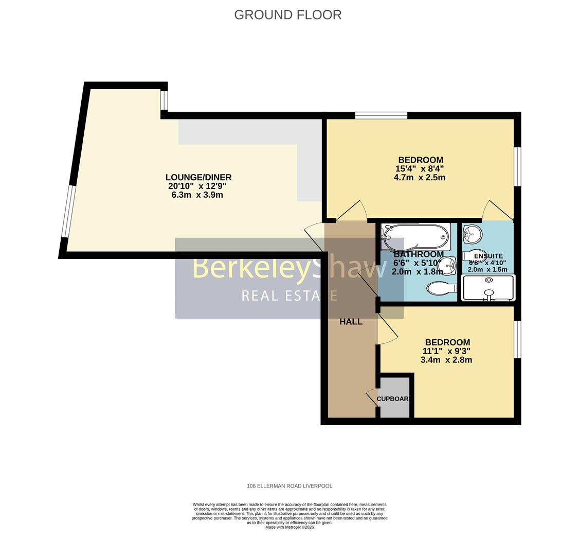 Apartment 106, City Quay, Ellerman Road, Liverpool floorplan