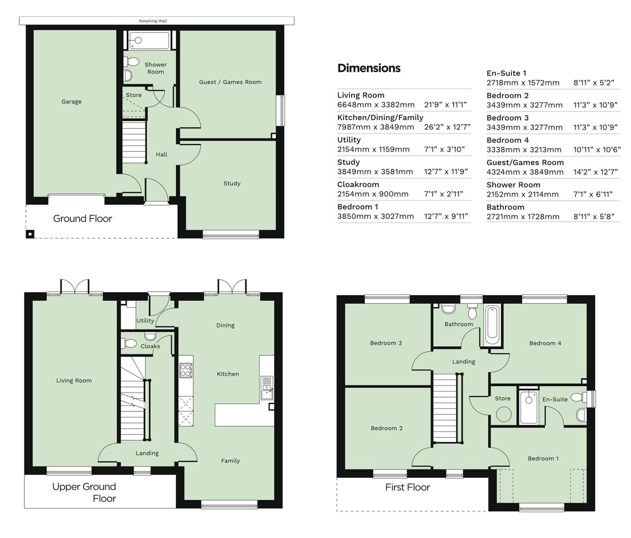 Plot 16, The Aspen, High Oakham Ridge, Mansfield floorplan