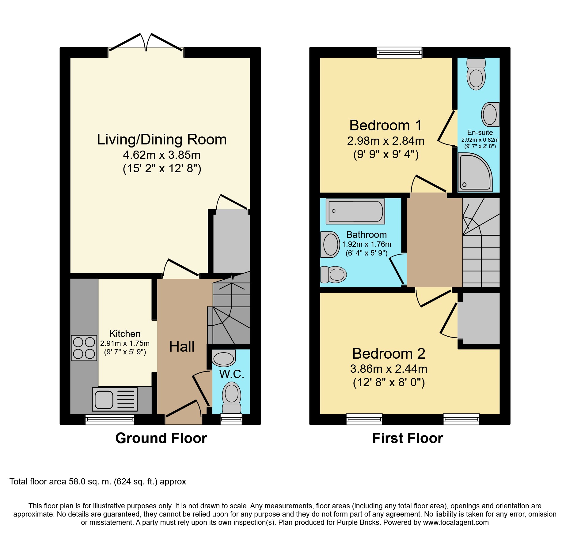 2 Bedrooms End terrace house for sale in Perrin Road, Maidstone ME17