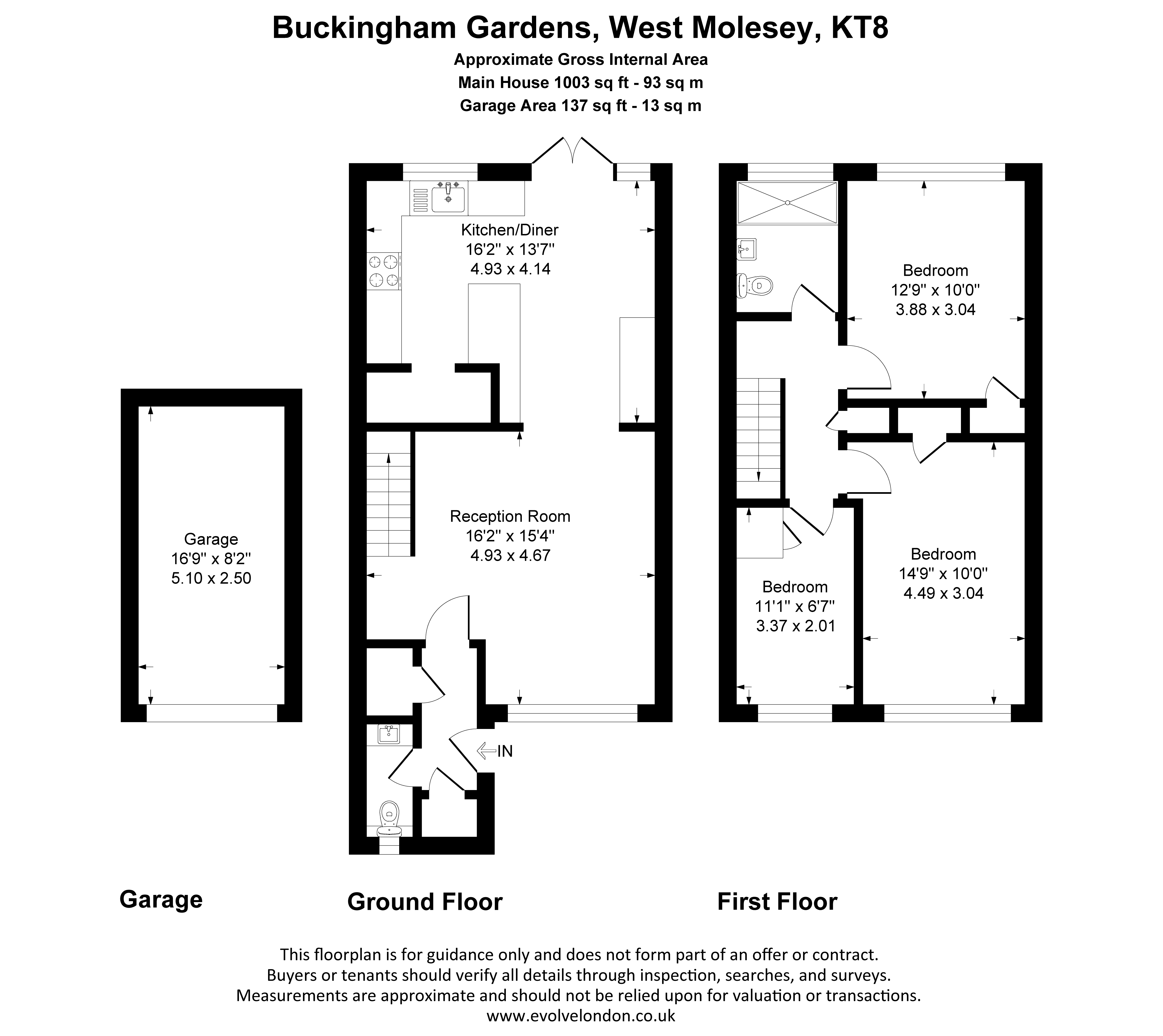 68, Buckingham Gardens, Surrey floorplan
