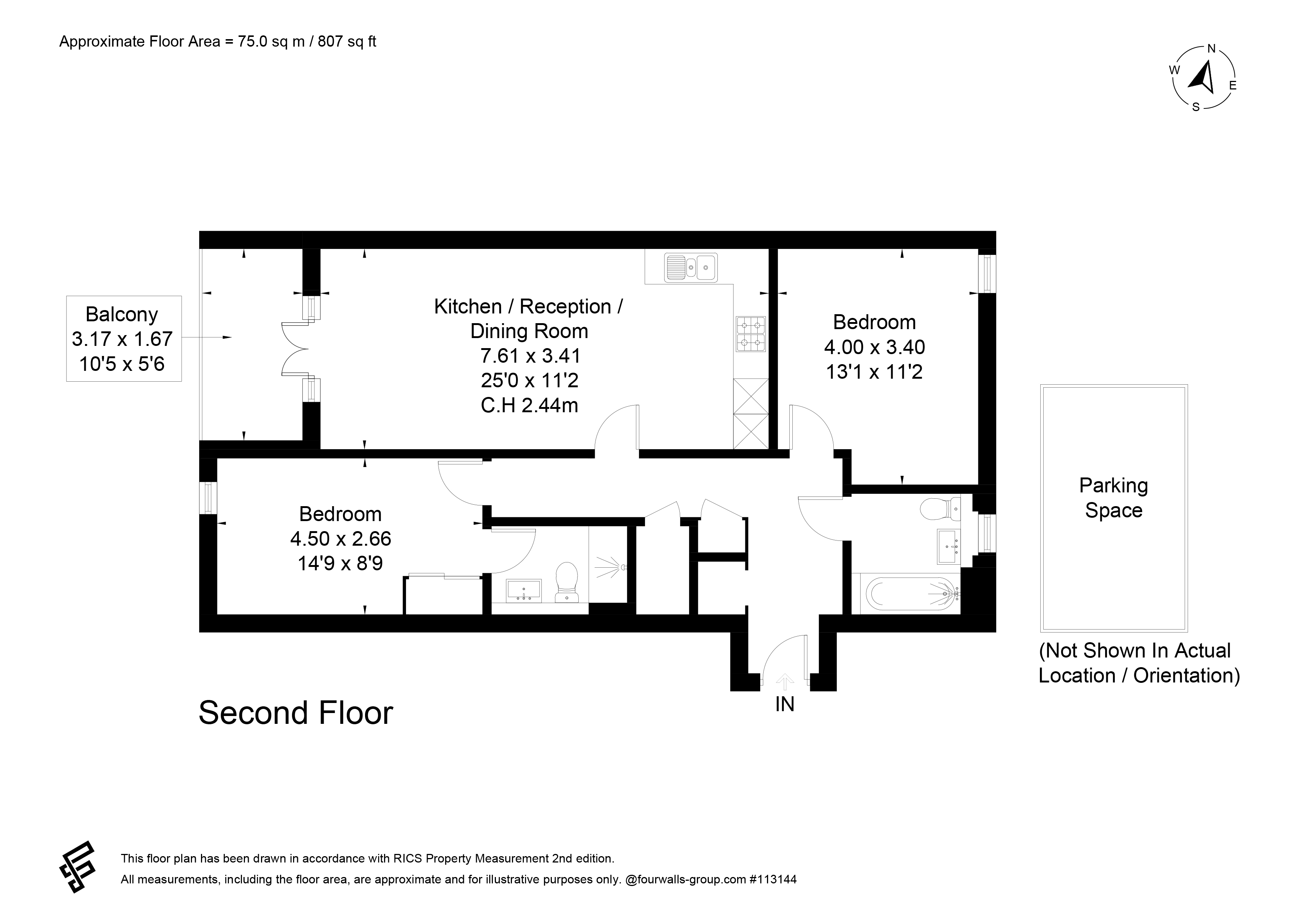 Brentwood House, 1 Beatrice Square, Tadworth floorplan