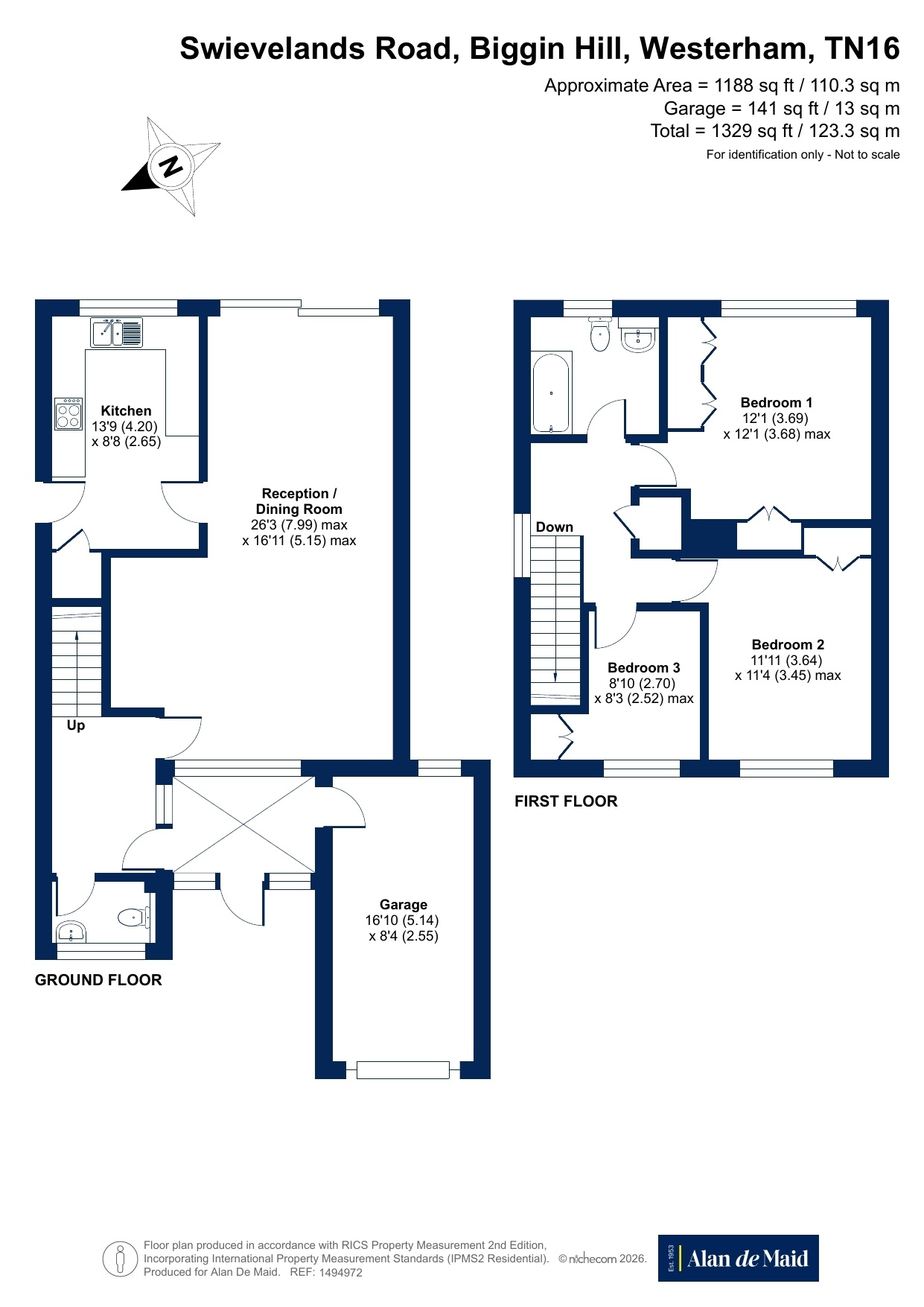 10, Swievelands Road, Westerham floorplan