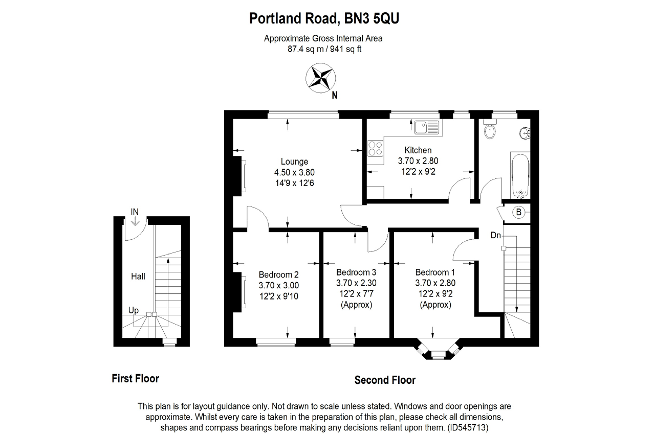 3 Bedrooms Flat for sale in Portland Road, Hove BN3